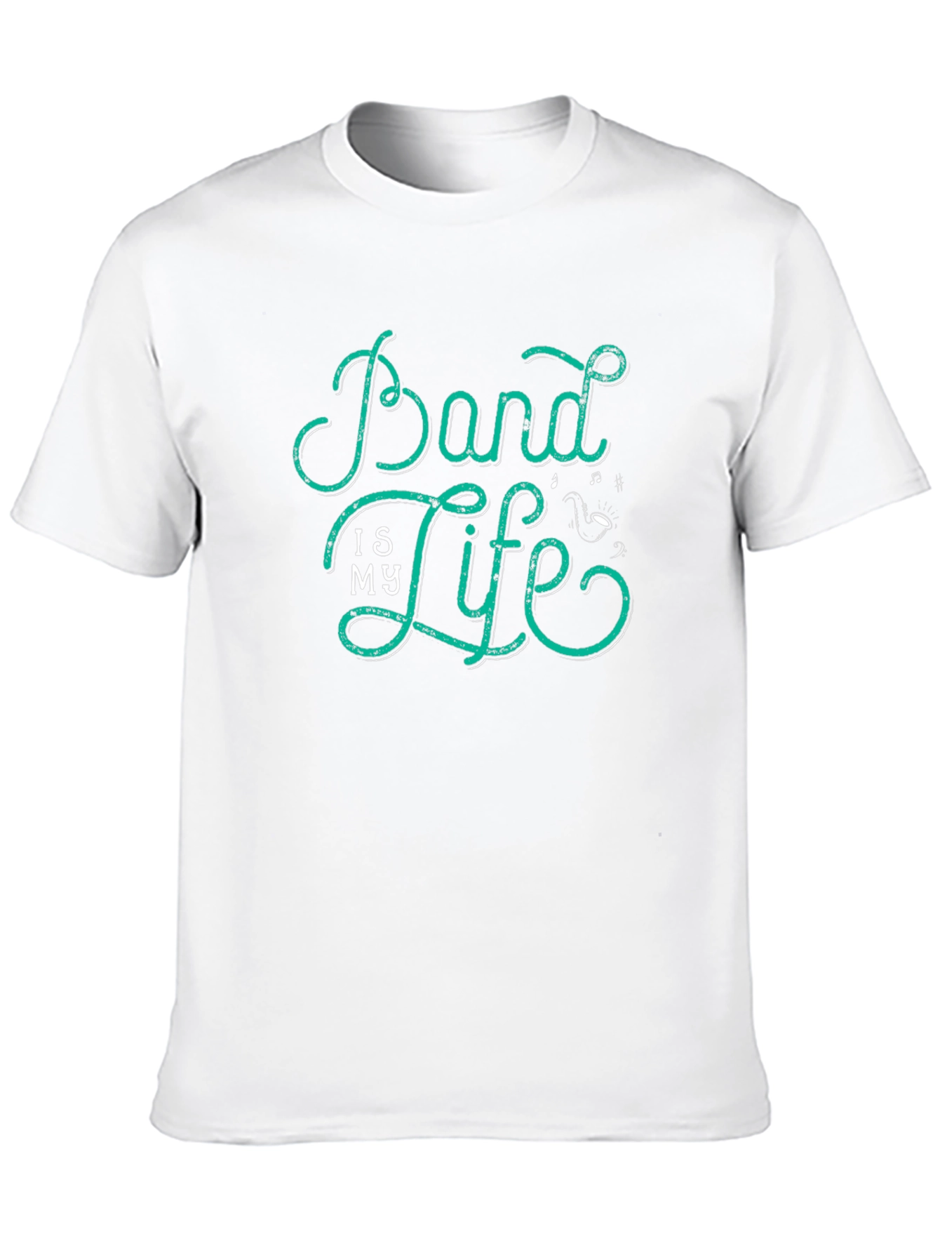 Black Band is My Life Graphic Tee - Black Cotton Blend view 10