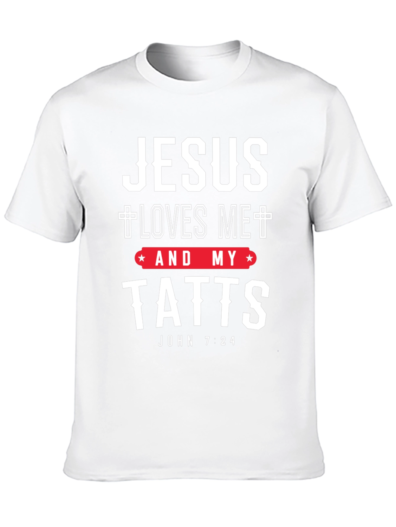 Black Jesus Loves Me and My Tatts T-Shirt view 10