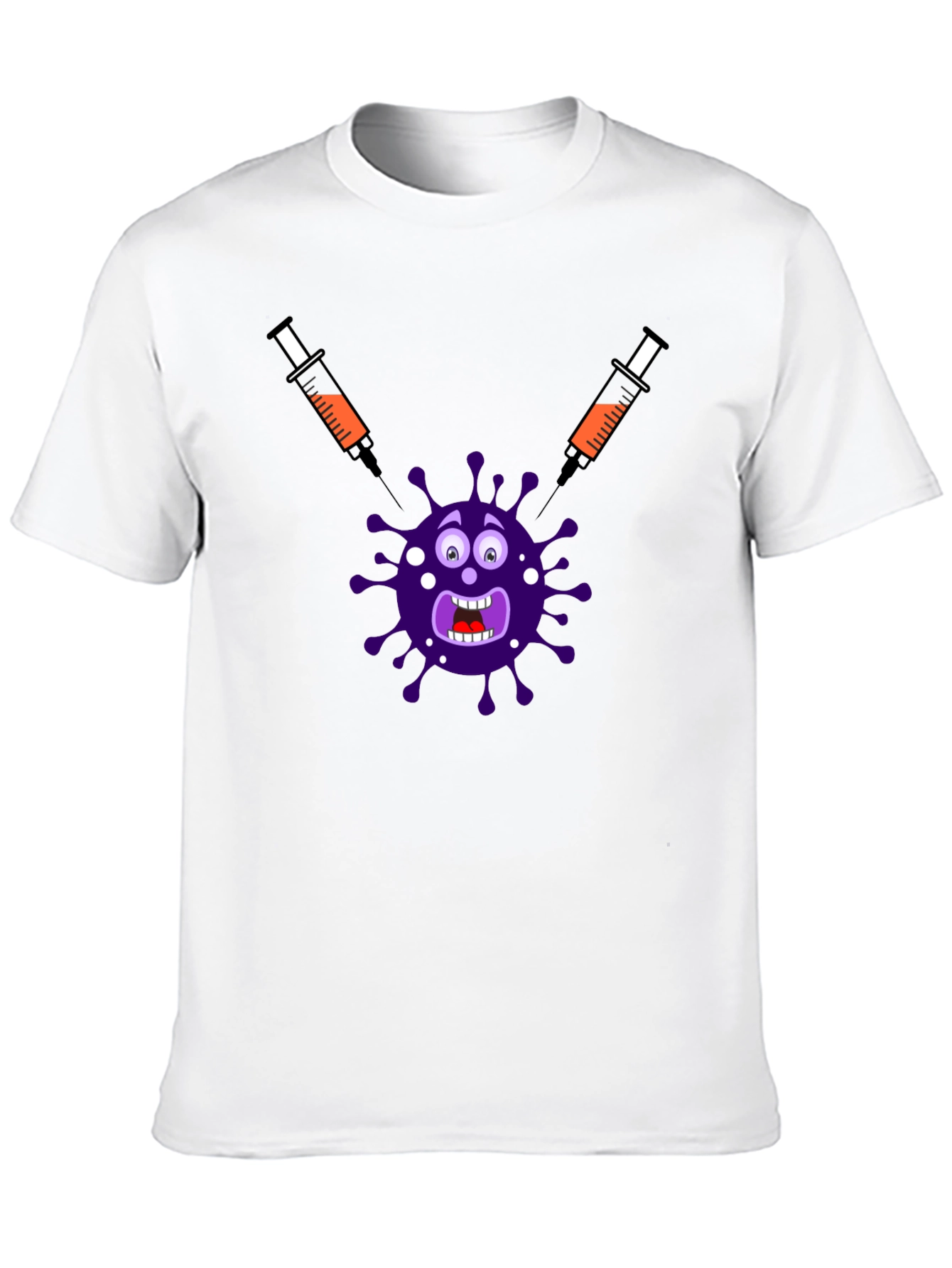 Black Funny Vaccine T-Shirt view 10