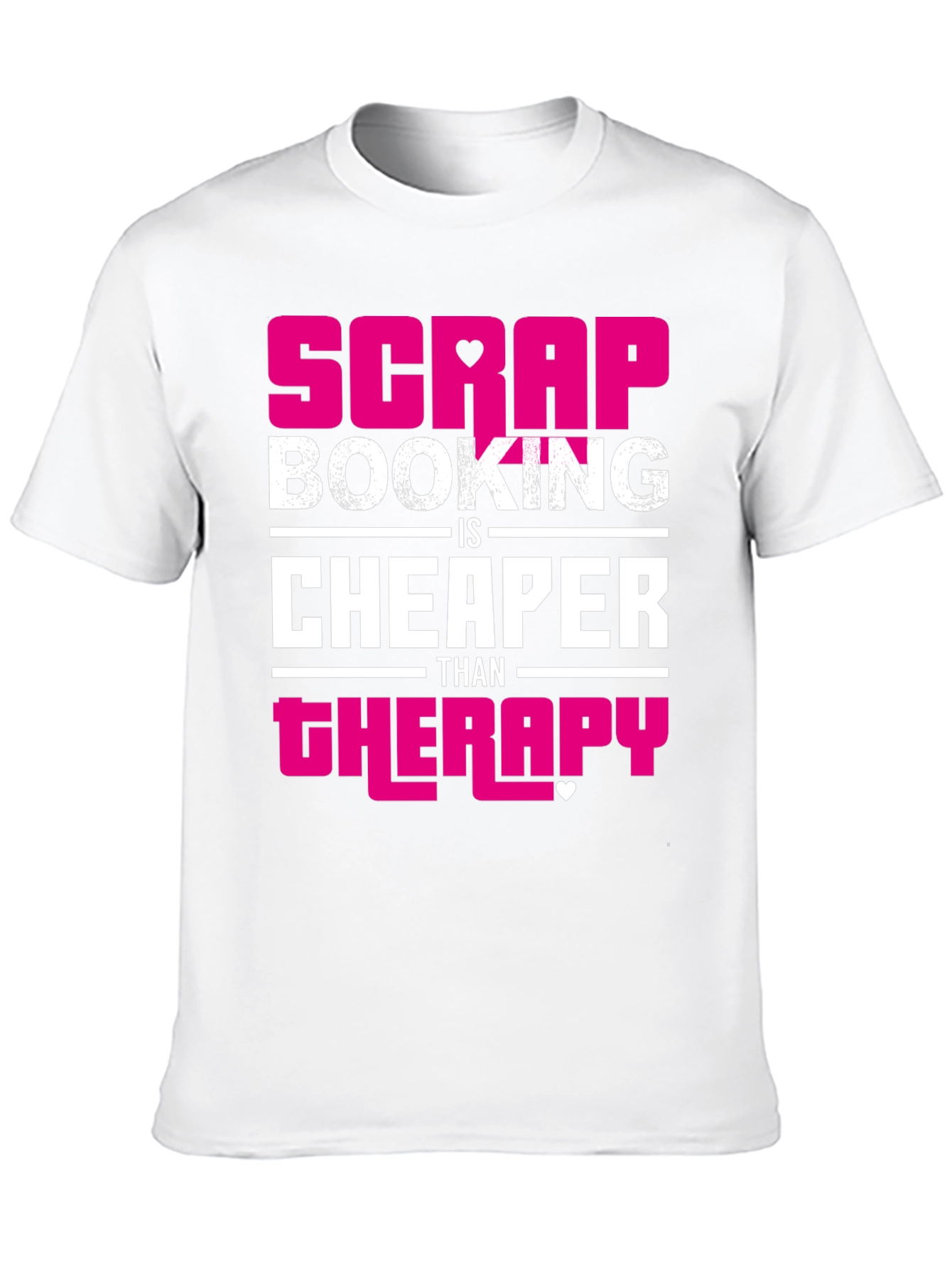 Black Scrapbooking Therapy Funny Graphic T-Shirt view 10