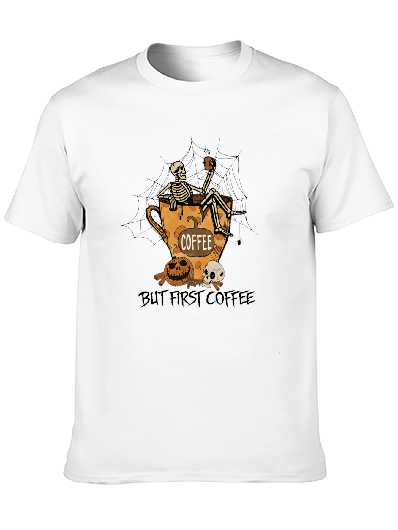 Black Coffee Skeleton T-Shirt - Halloween Edition view 10