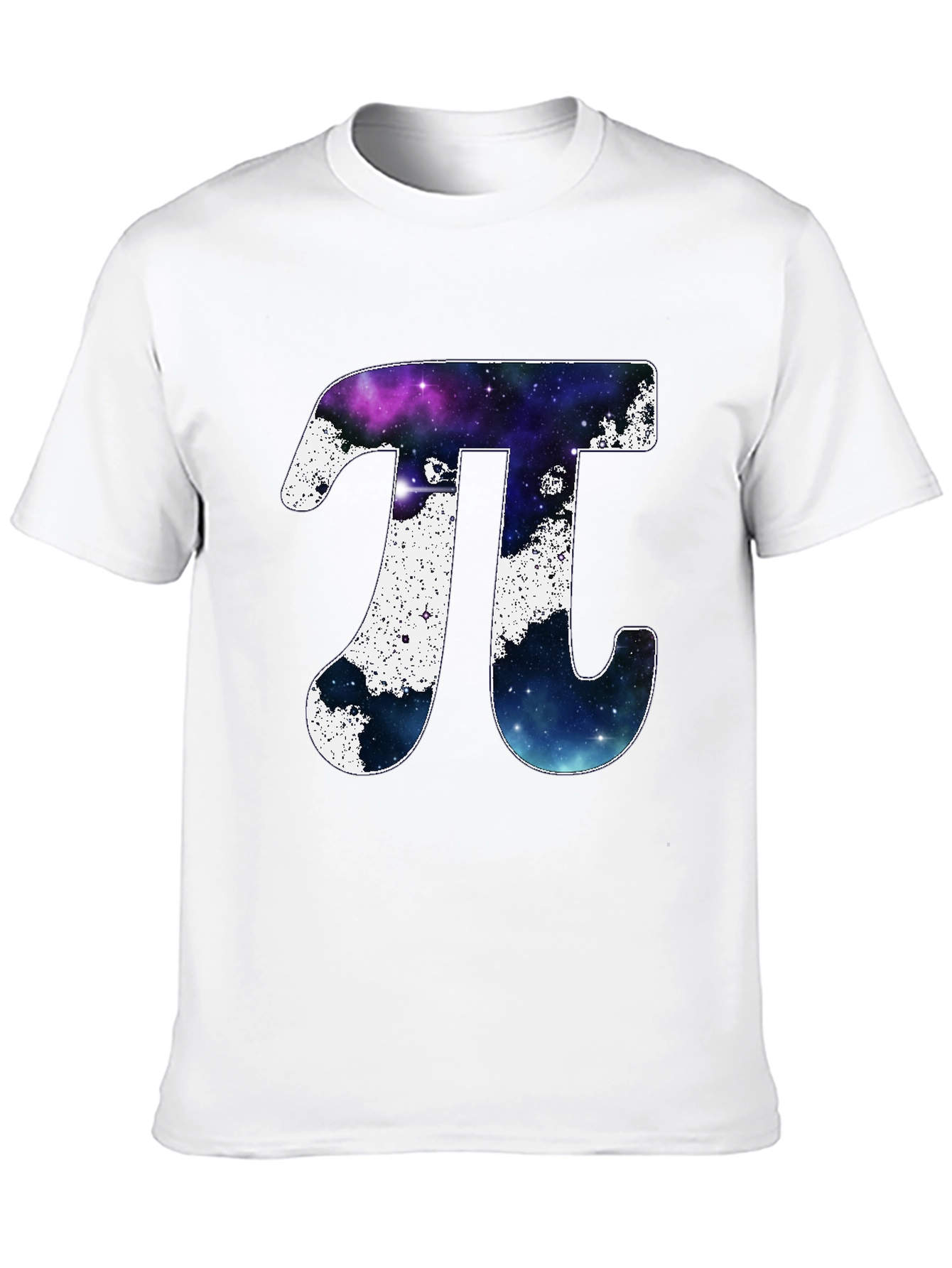 Black Cosmic Pi Symbol T-Shirt view 10