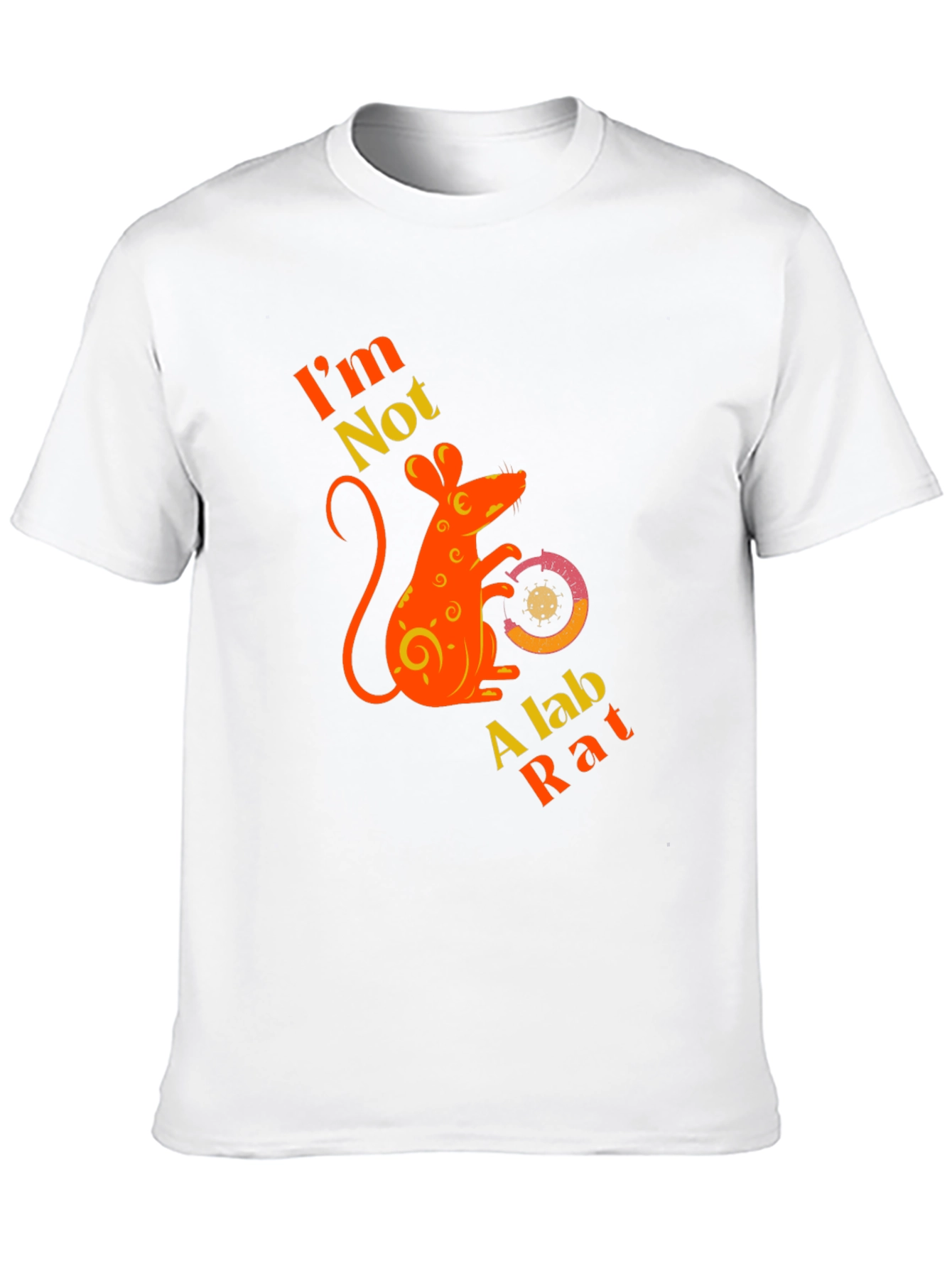 Black I'm Not A Lab Rat Graphic T-Shirt view 10