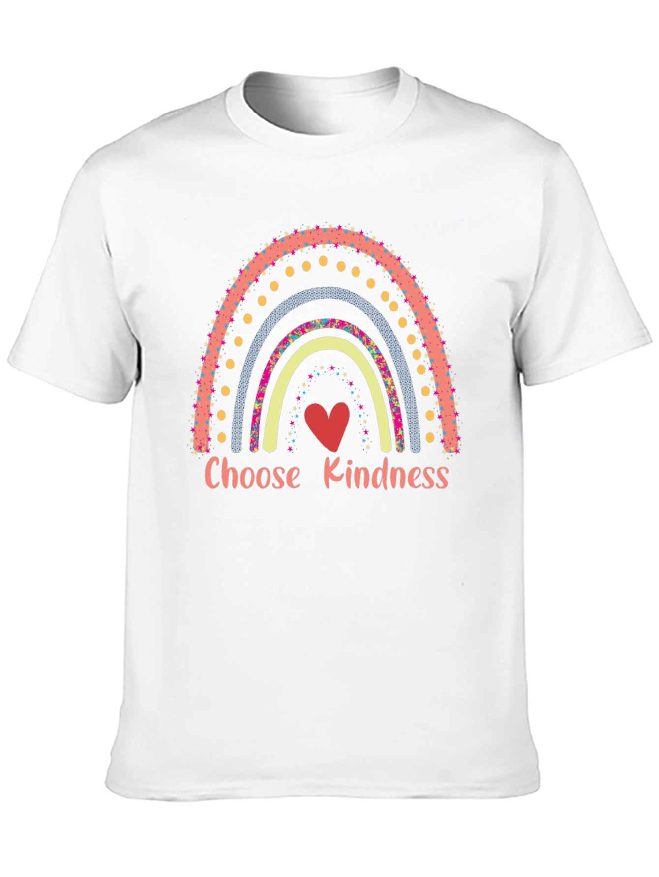 Black Choose Kindness Rainbow T-Shirt view 10