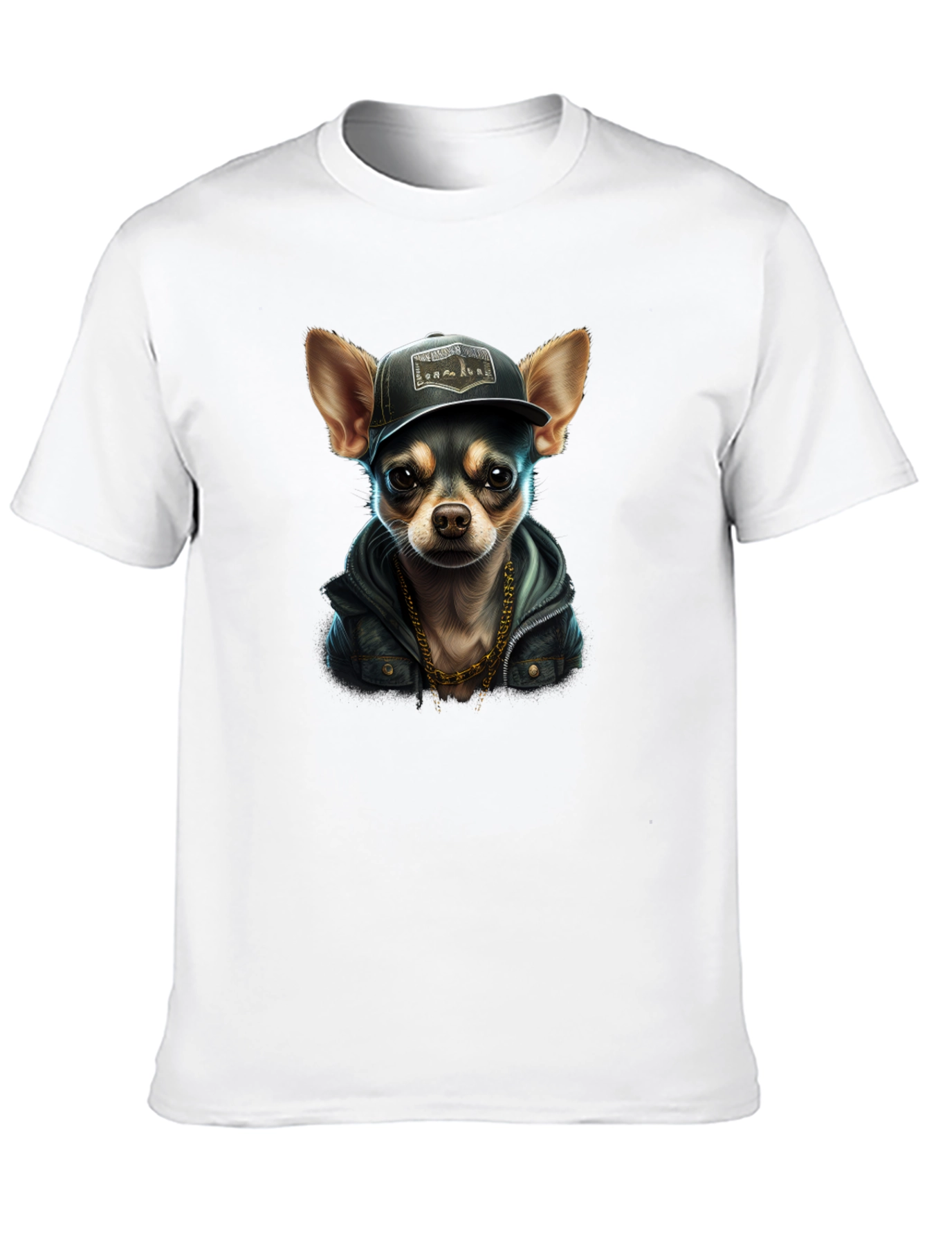 Black Cool Chihuahua Graphic T-Shirt view 10