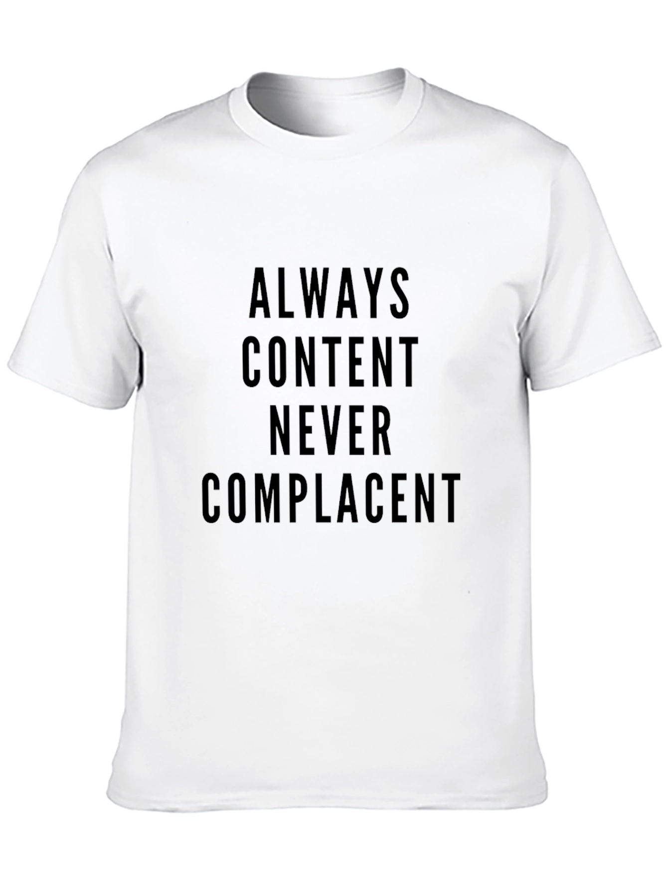 Black Always Content Black Graphic Tee view 10