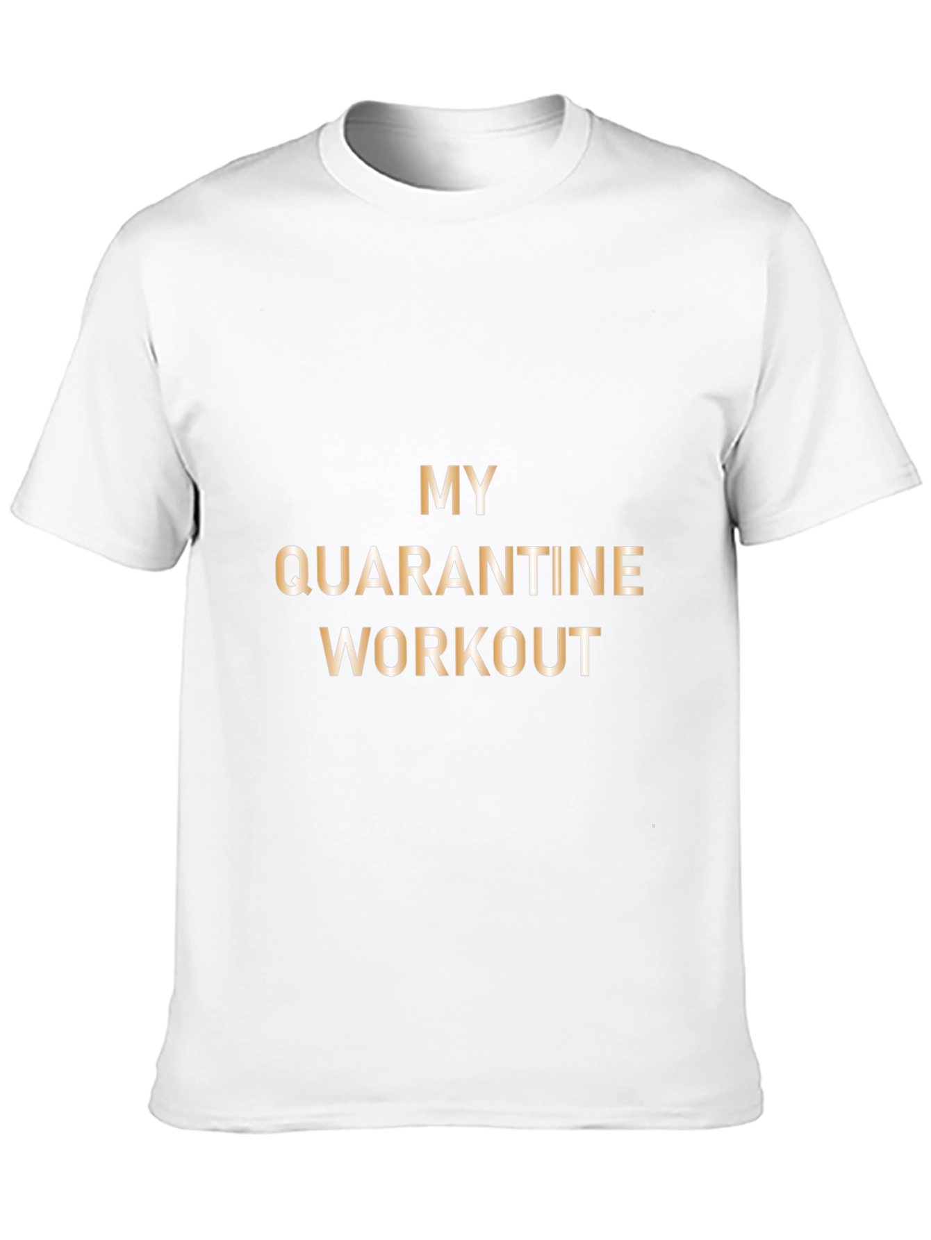 Black Quarantine Workout T-Shirt view 10