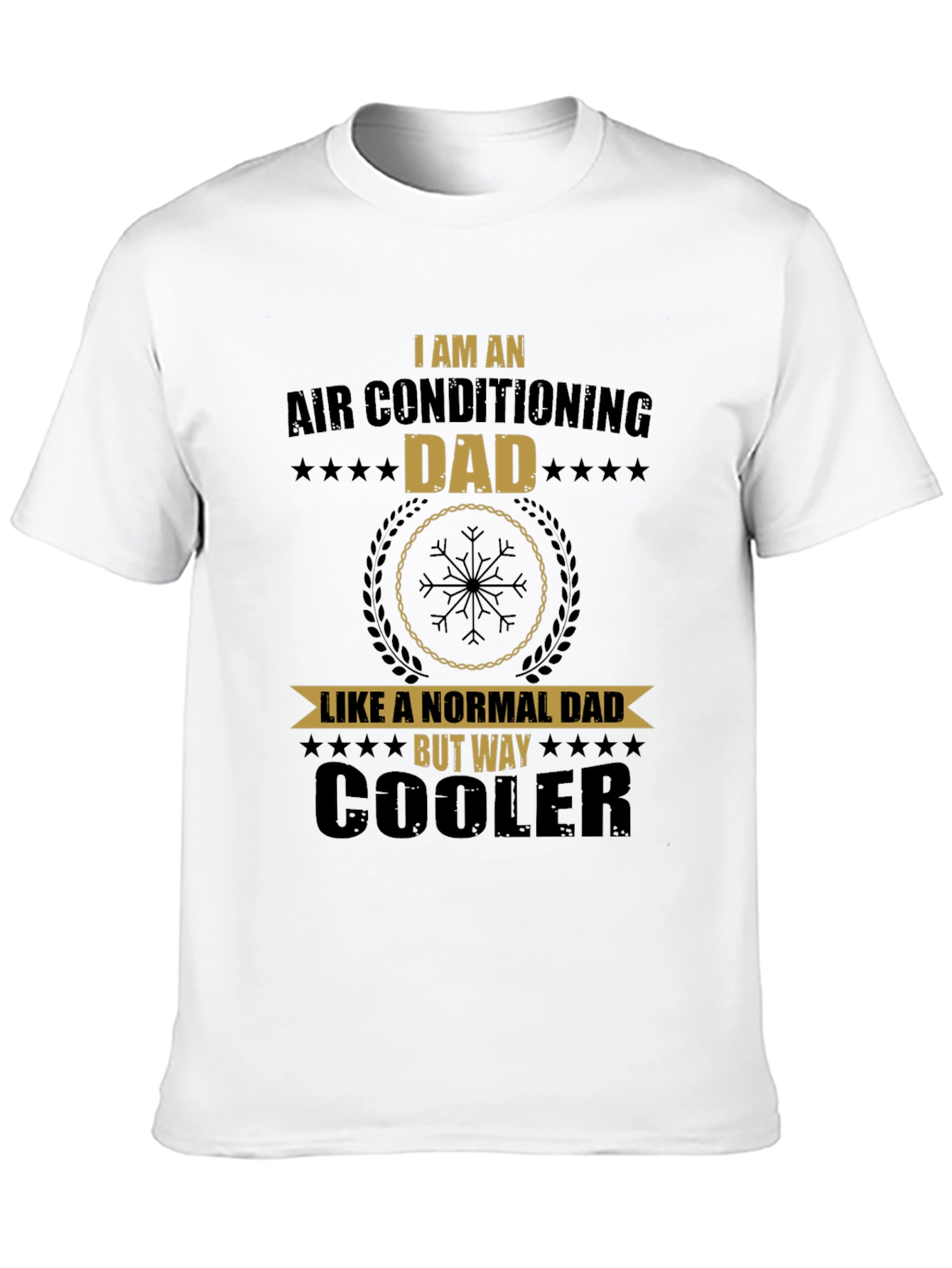 Black Air Conditioning Dad T-Shirt - Funny Father's Day Gift view 10