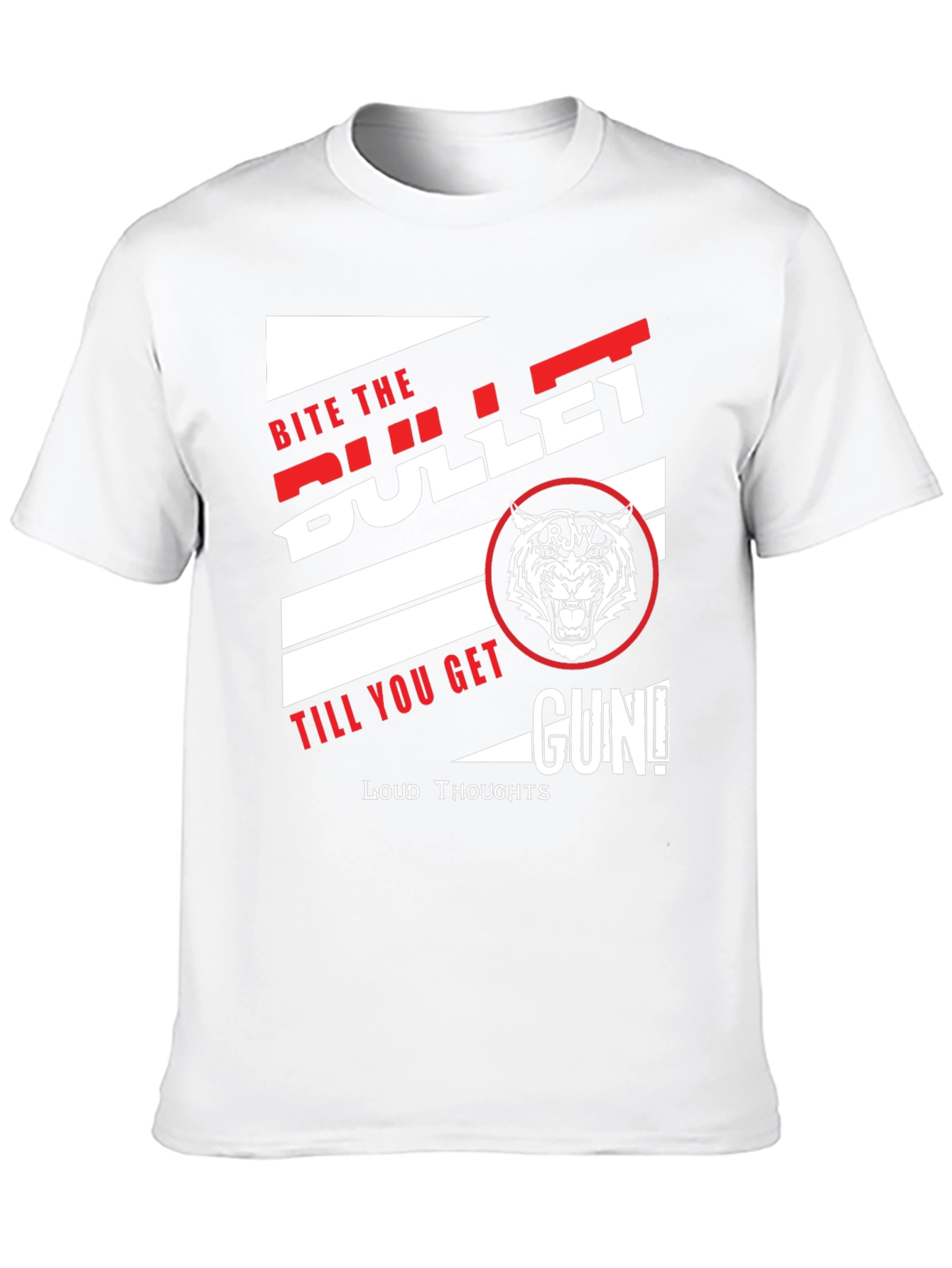 Black Bite the Bullet Graphic Print T-Shirt view 10