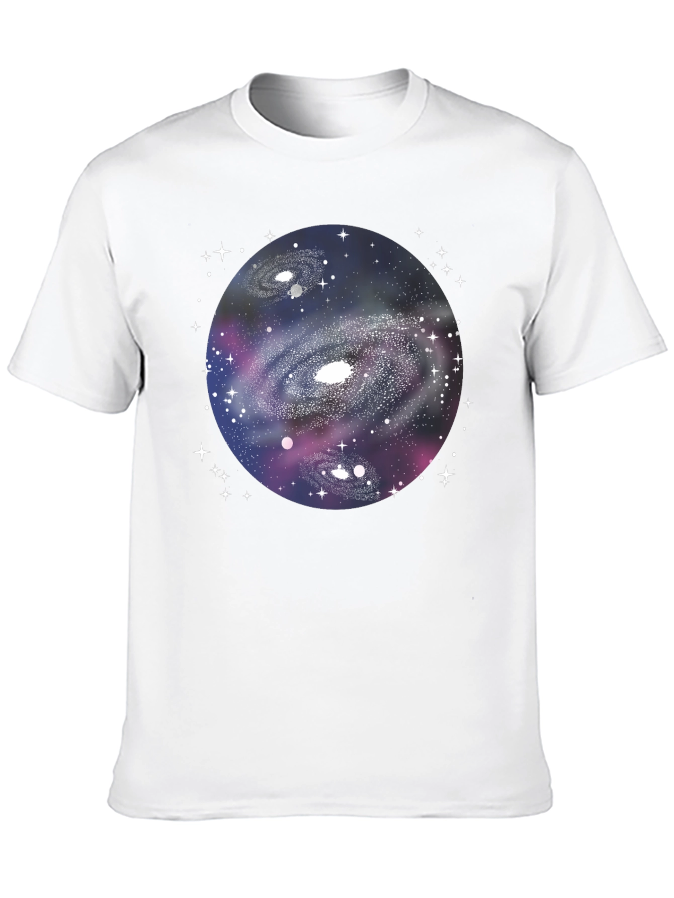 Black Galaxy Graphic Black T-Shirt view 10