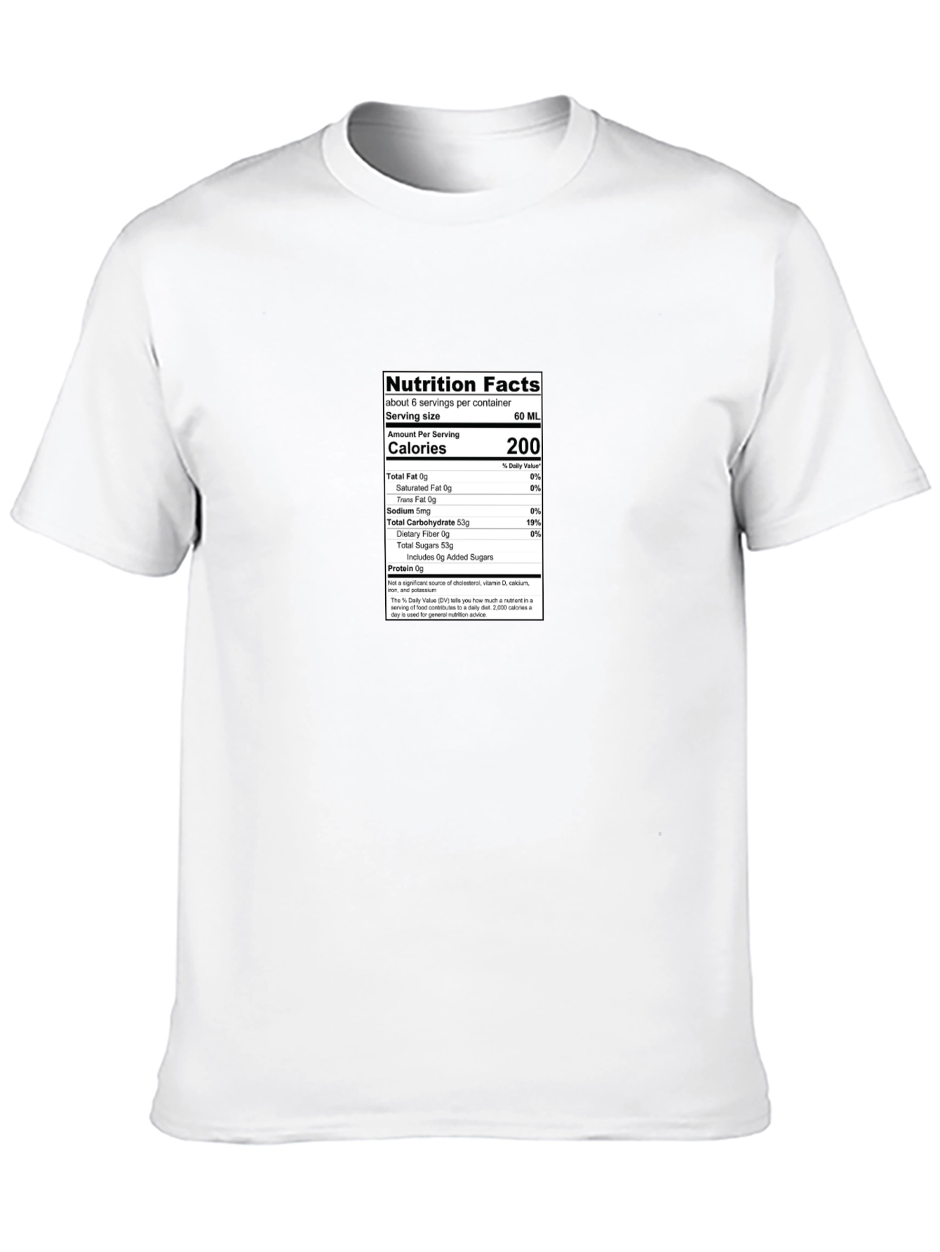 Black Nutrition Facts Black T-Shirt view 10
