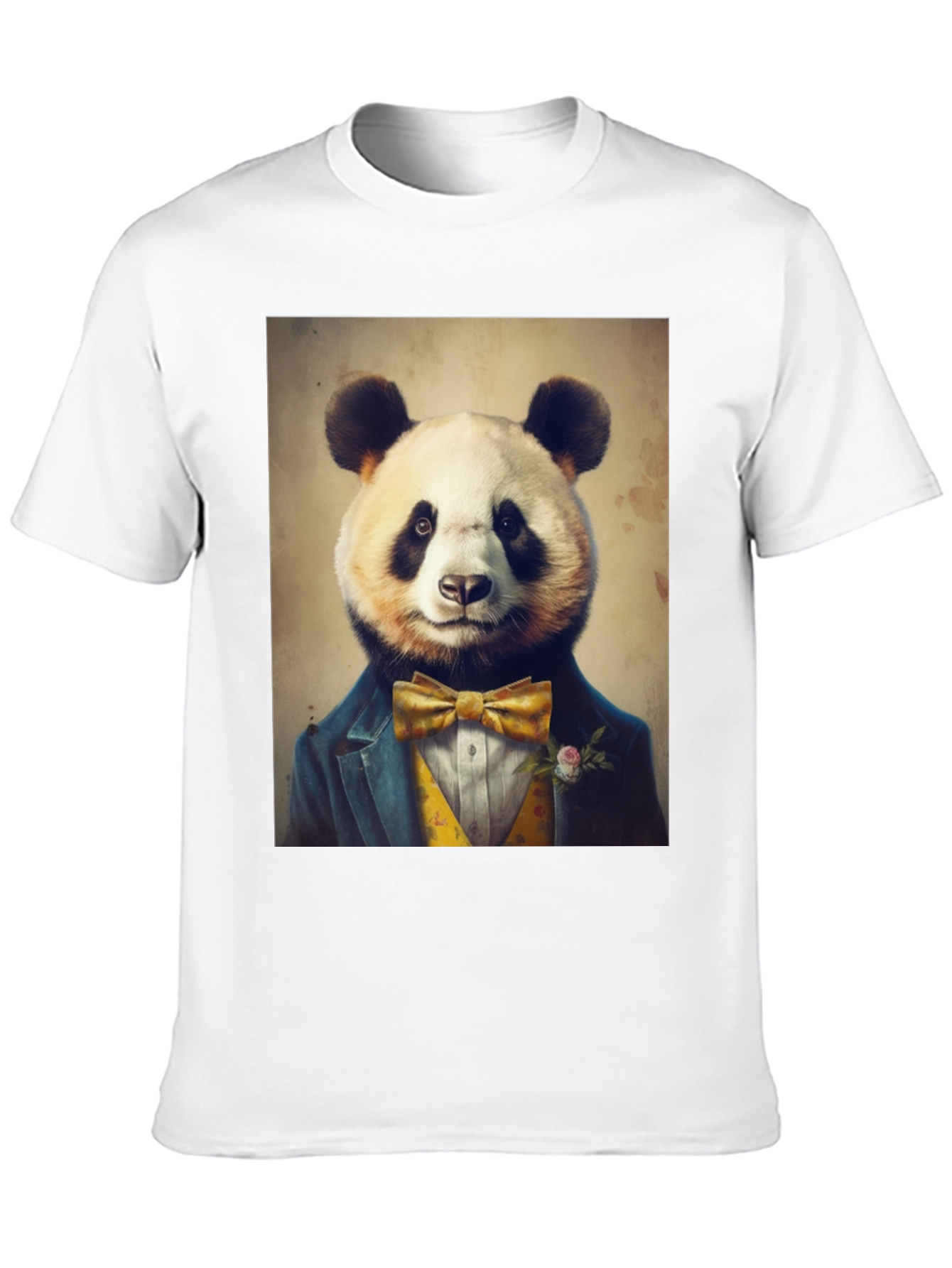 Black Panda Gentleman T-Shirt view 10