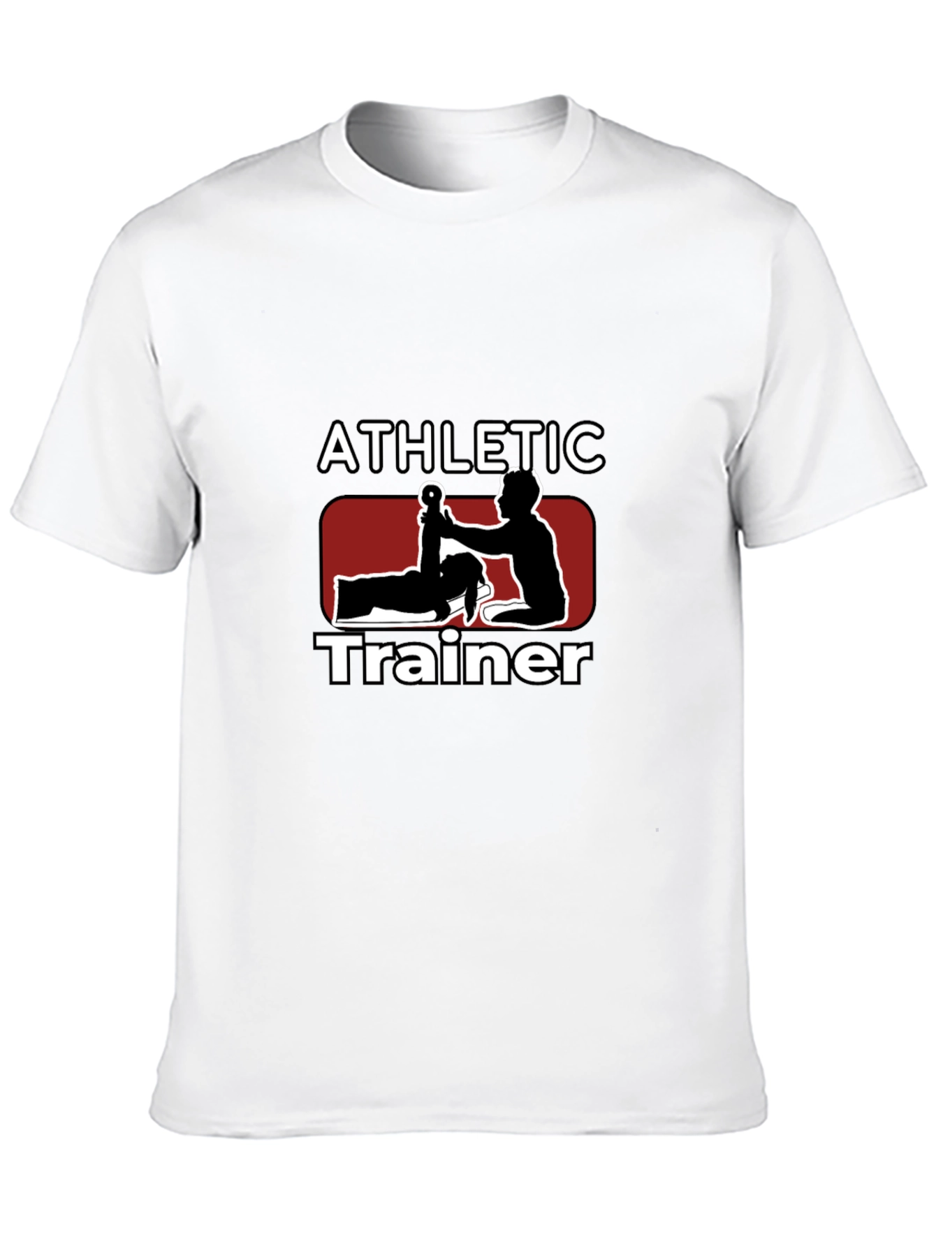 Black Athletic Trainer Graphic Tee - Sports Medicine Apparel view 10