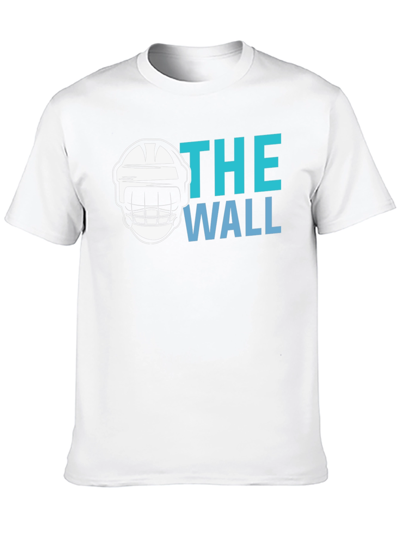 Black The Wall Hockey Goalie T-Shirt - Black Cotton Tee view 10