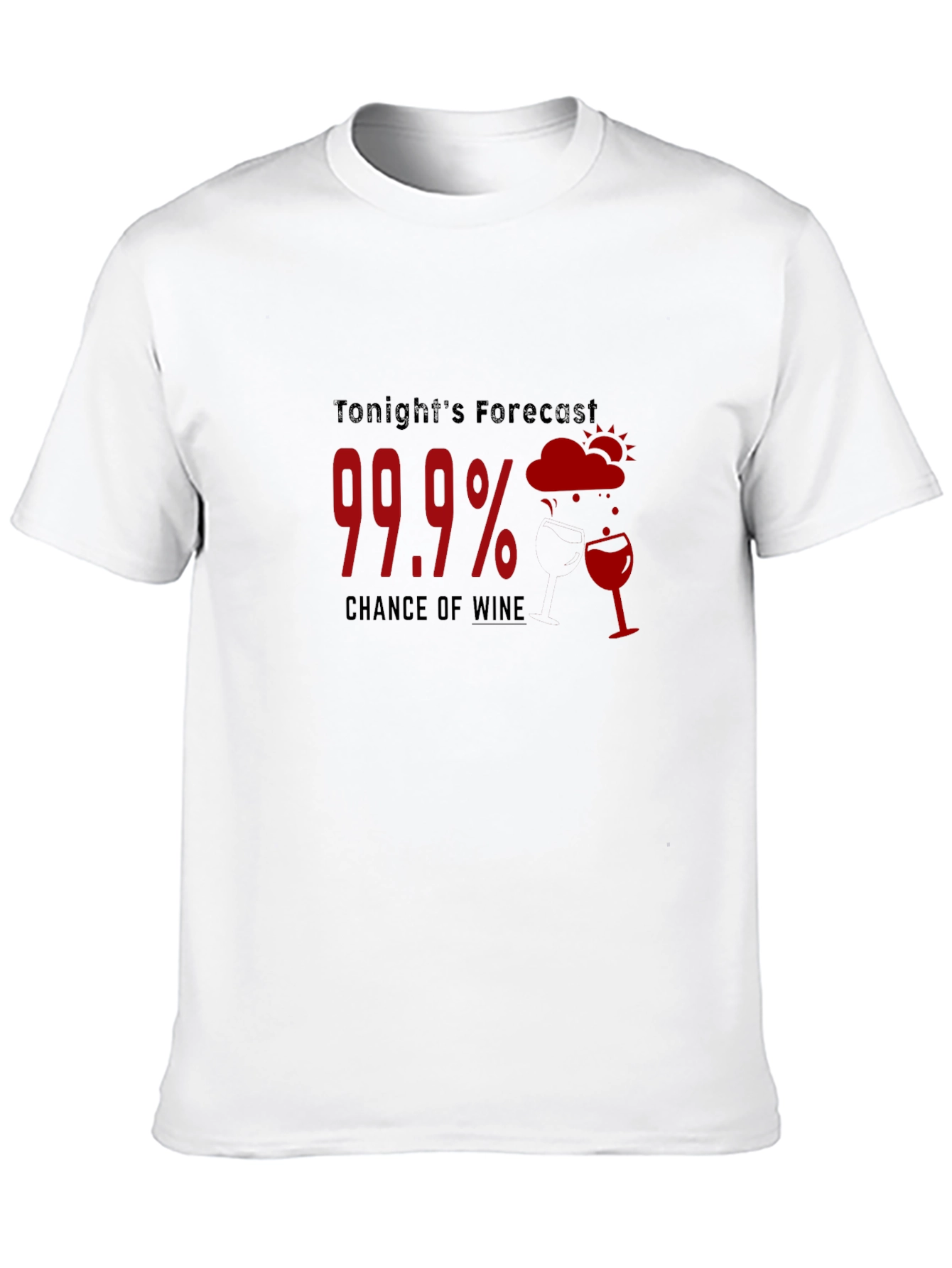 Black Wine Forecast Black T-Shirt view 10