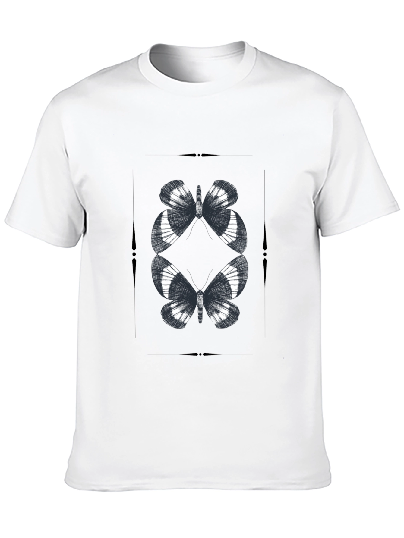 Black Butterfly Graphic Black T-Shirt view 10