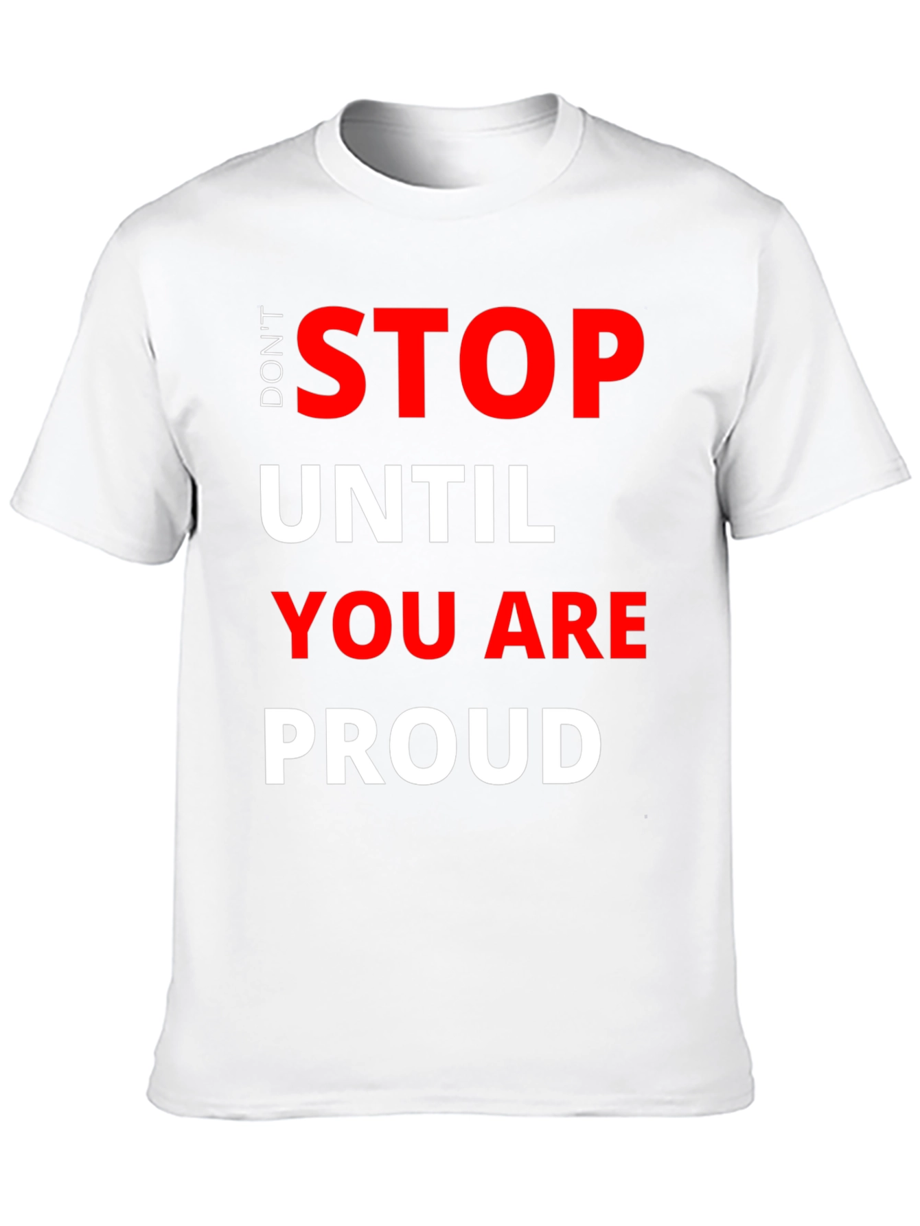 Black Don't Stop T-Shirt - Motivational Graphic Tee view 10
