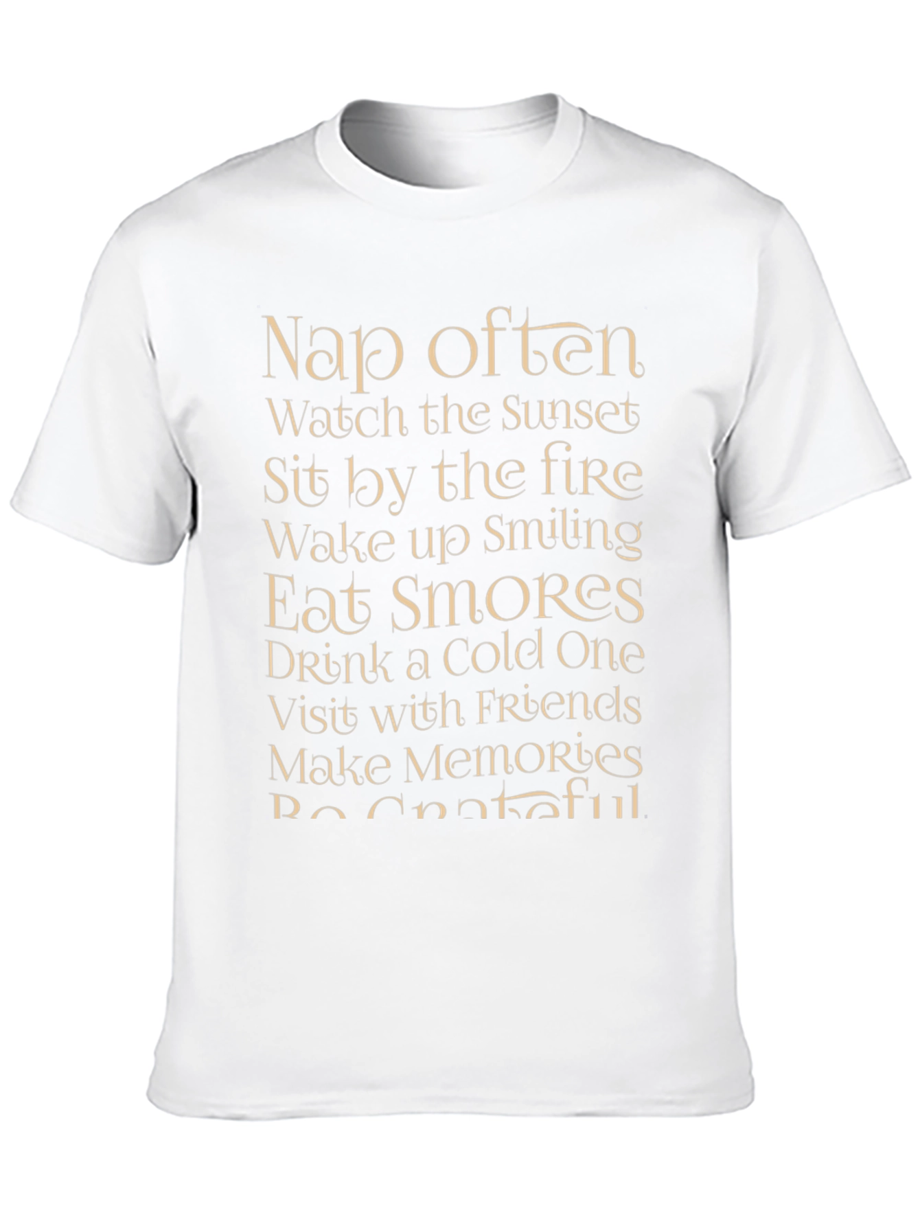 Black Nap Often Graphic Tee - Inspirational Relaxed Lifestyle Shirt view 10