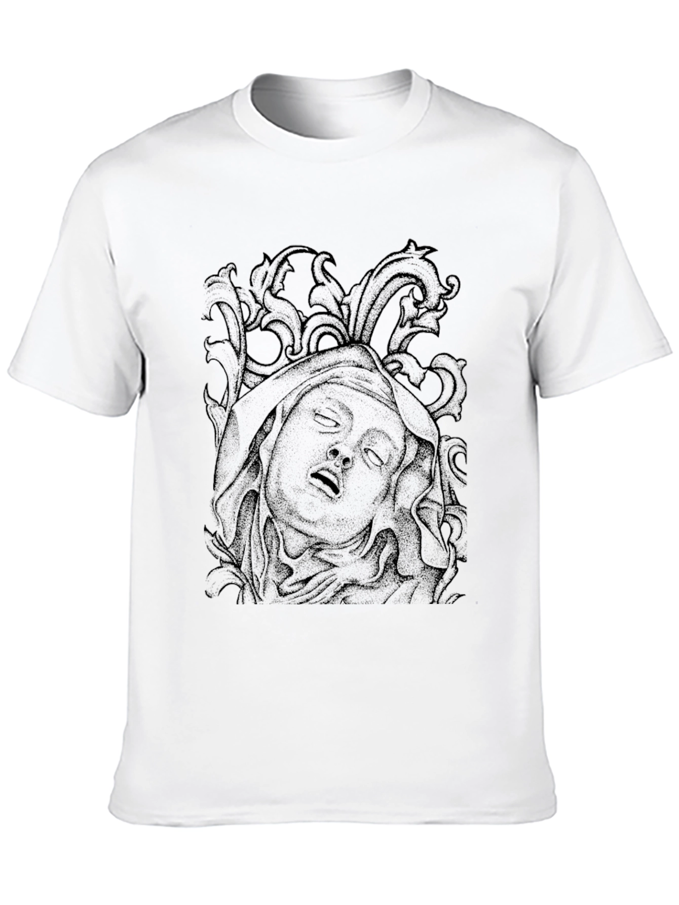 Black Dark Art Graphic Tee view 10