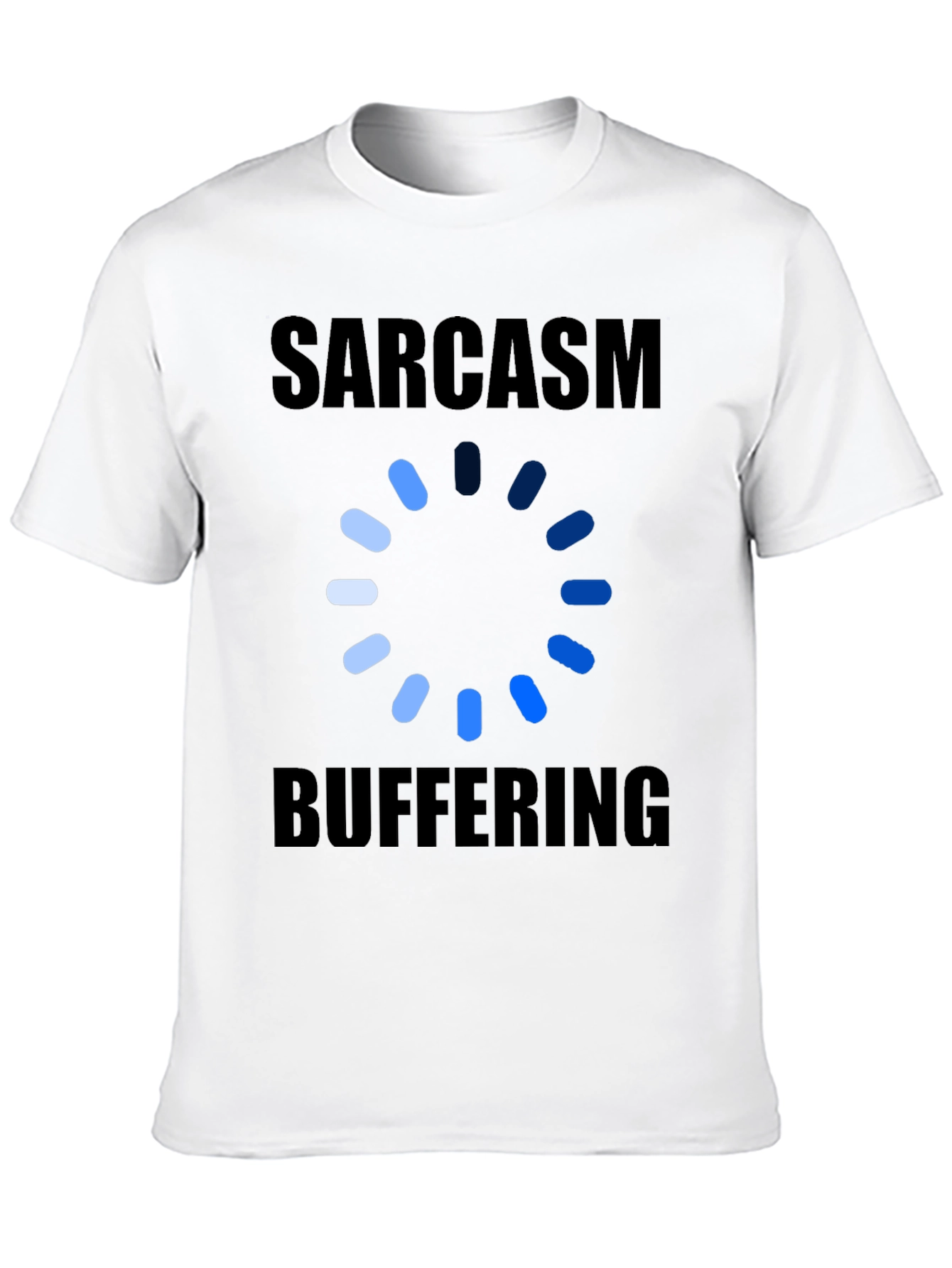Black Sarcasm Buffering Graphic Tee - Humor T-Shirt view 10