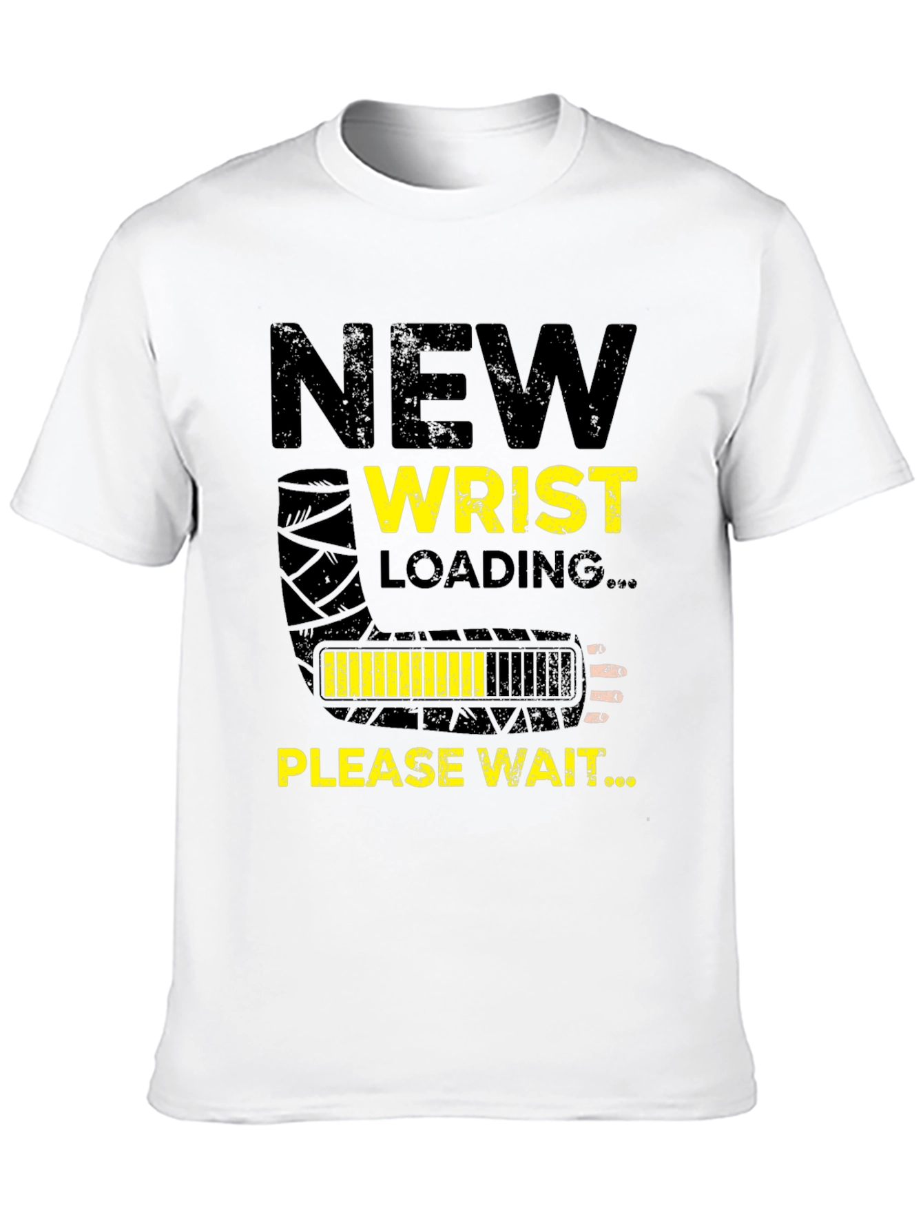 Black New Wrist Loading Funny Graphic T-Shirt view 10