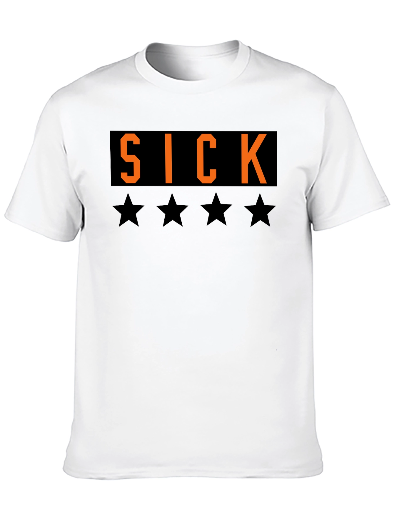 Black SICK T-Shirt - Black Tee with Bold Graphic view 10