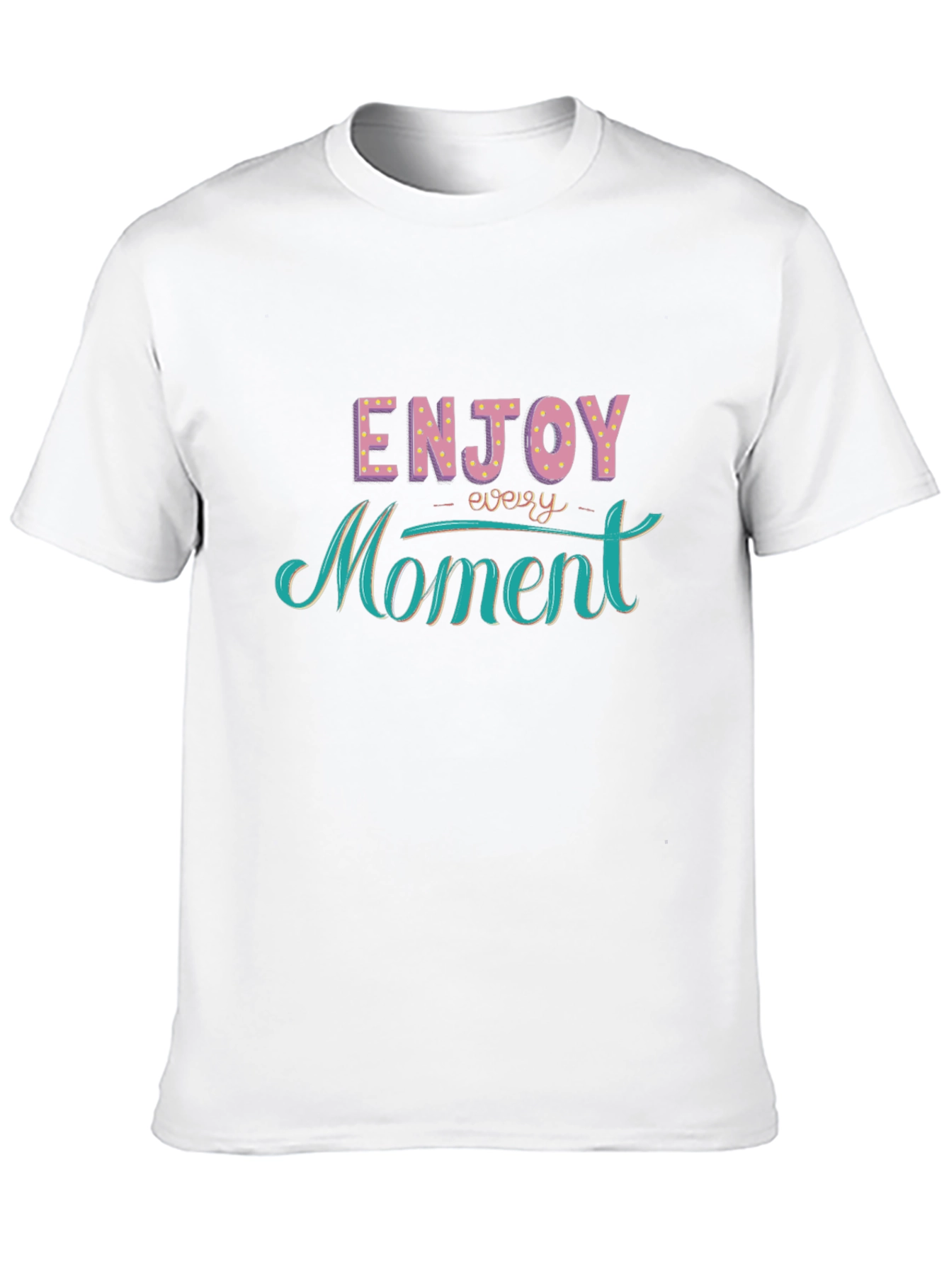 Black Enjoy Every Moment Black Graphic Tee view 10
