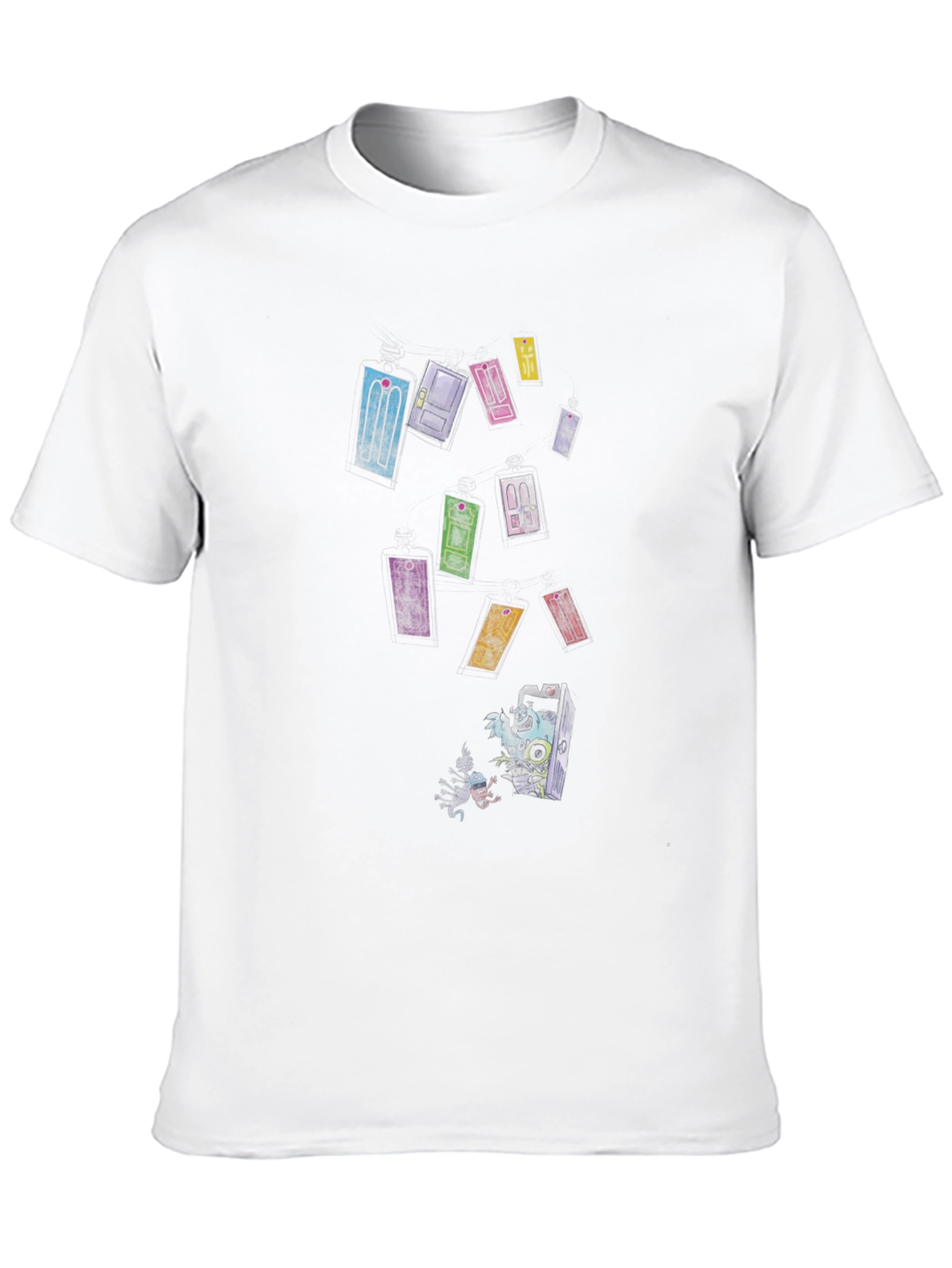 Black Doors T-Shirt - Men's Black Graphic Tee view 10