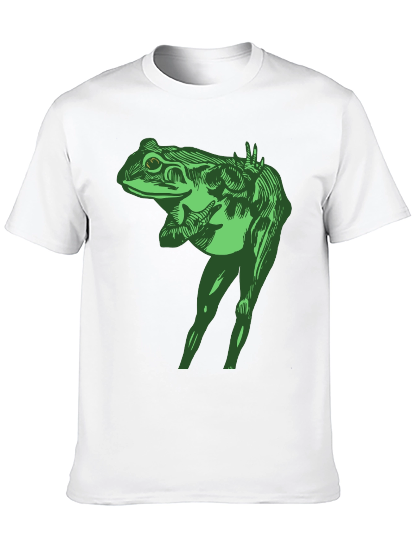 Black Frog With Legs Graphic T-Shirt view 10