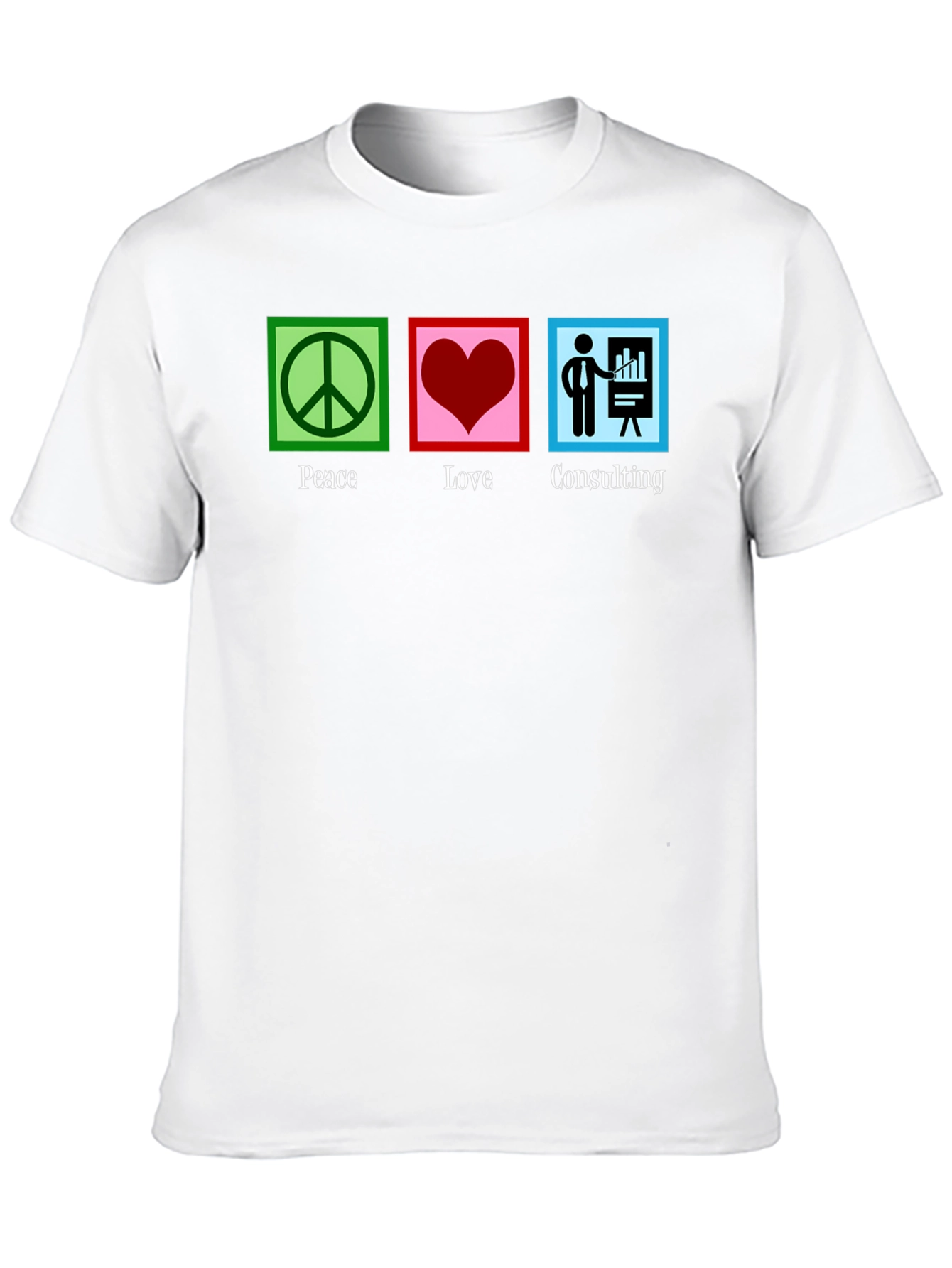 Black Peace Love Consulting Graphic T-Shirt view 10