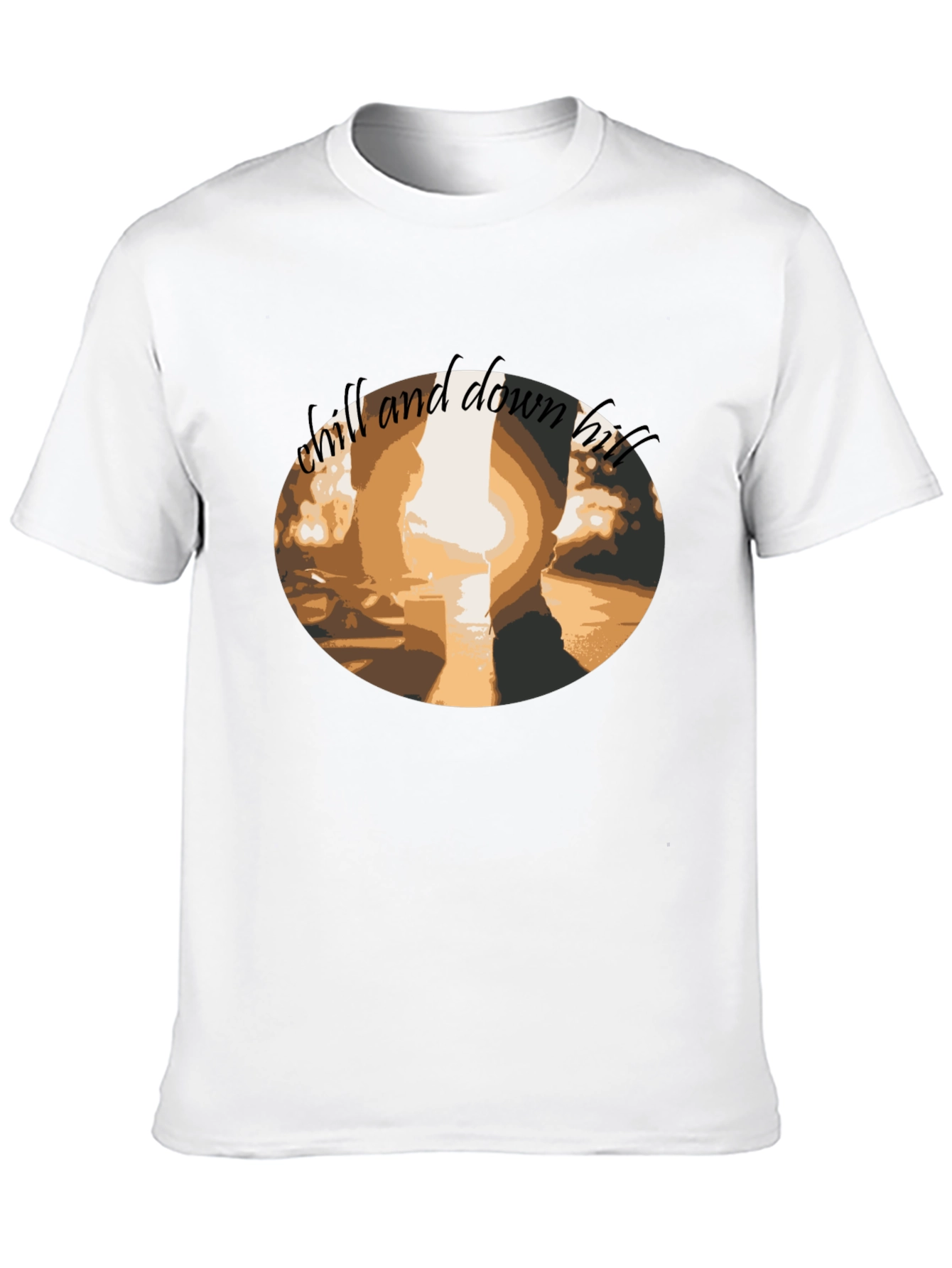 Black Chill and Down Hill Graphic Tee - Casual Comfort view 10