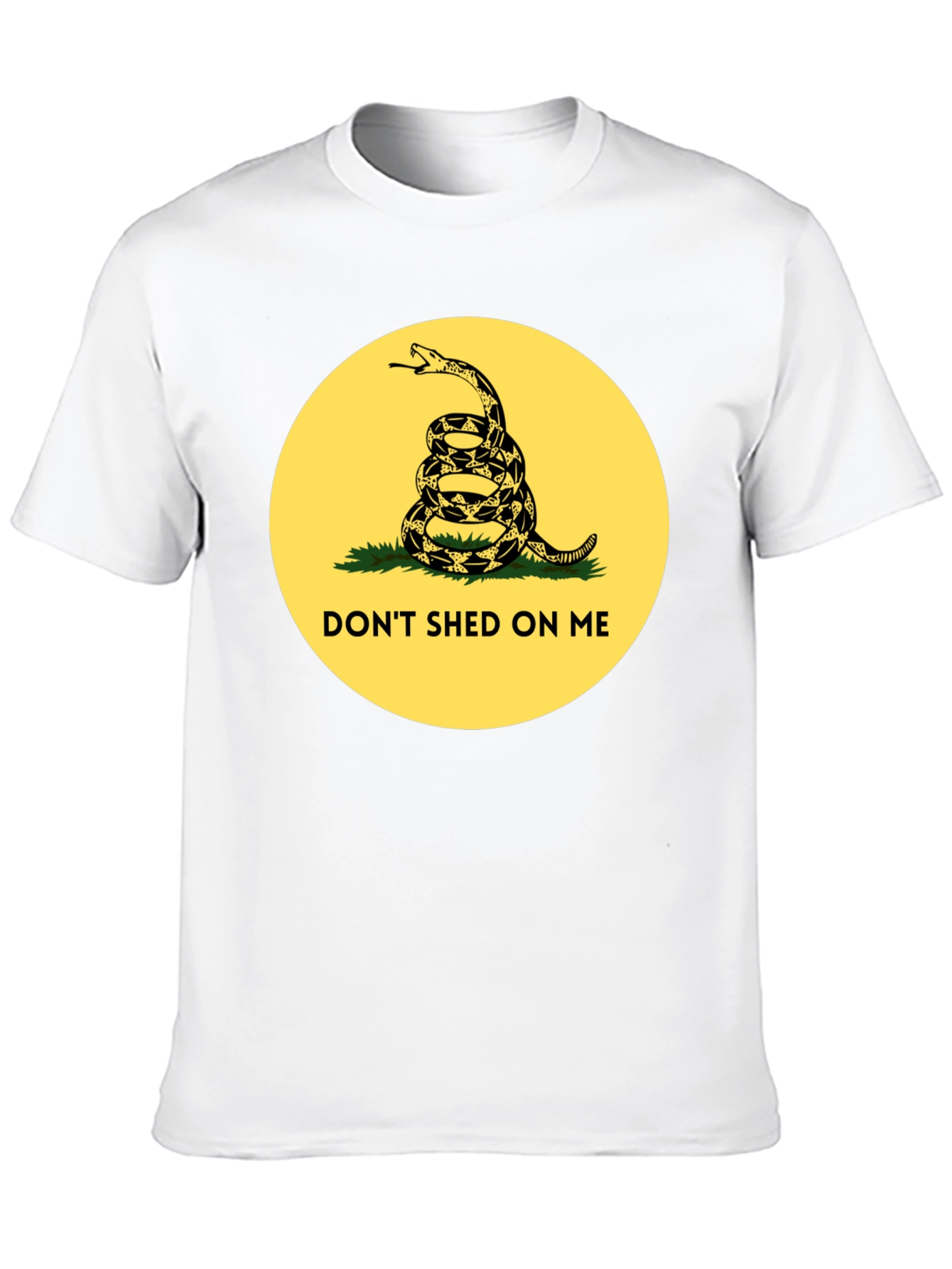 Black Don't Shed on Me T-Shirt - Patriotic Snake Graphic Tee view 10