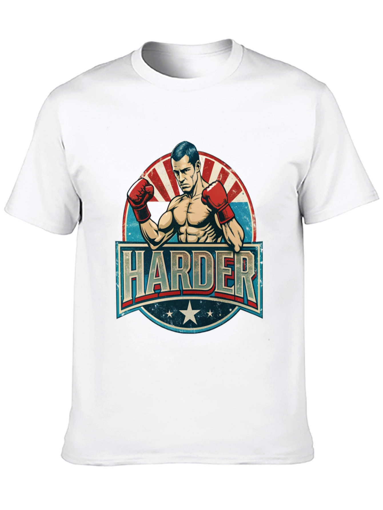 Black Harder Boxer Graphic T-Shirt view 10