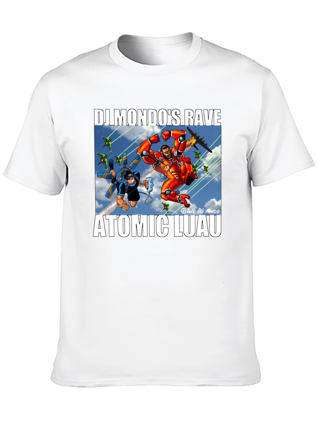 DJ Mondo's Rave Atomic Luau Graphic Tee - 10