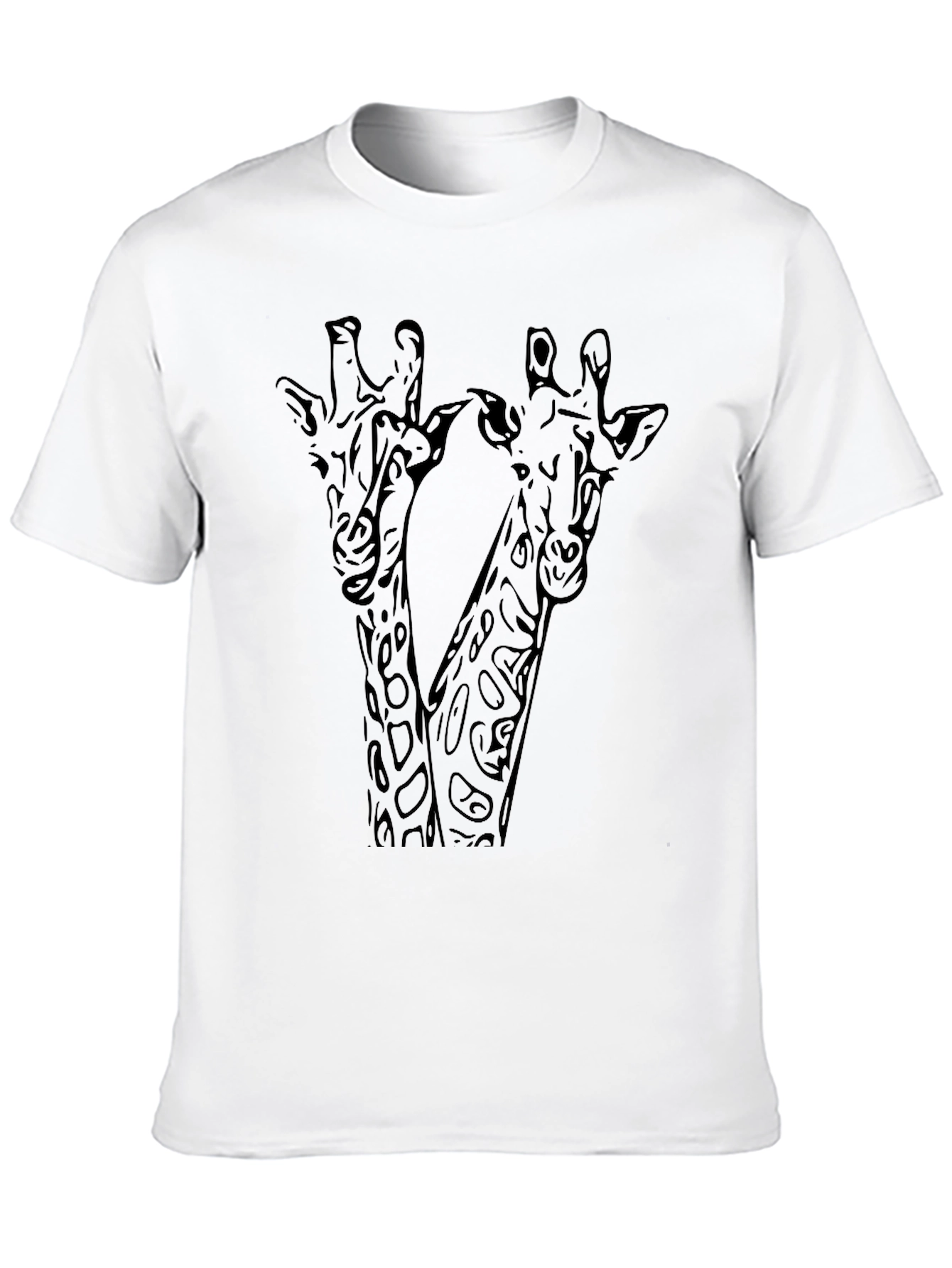 Black Giraffe Graphic Tee - Stylish Black T-Shirt view 10