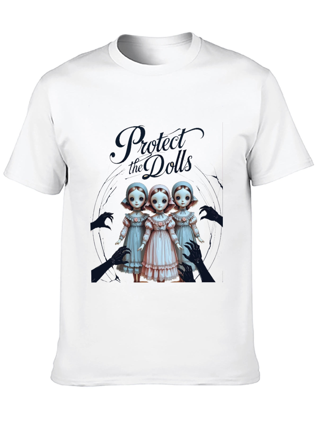 Black Protect the Dolls Graphic Tee view 10