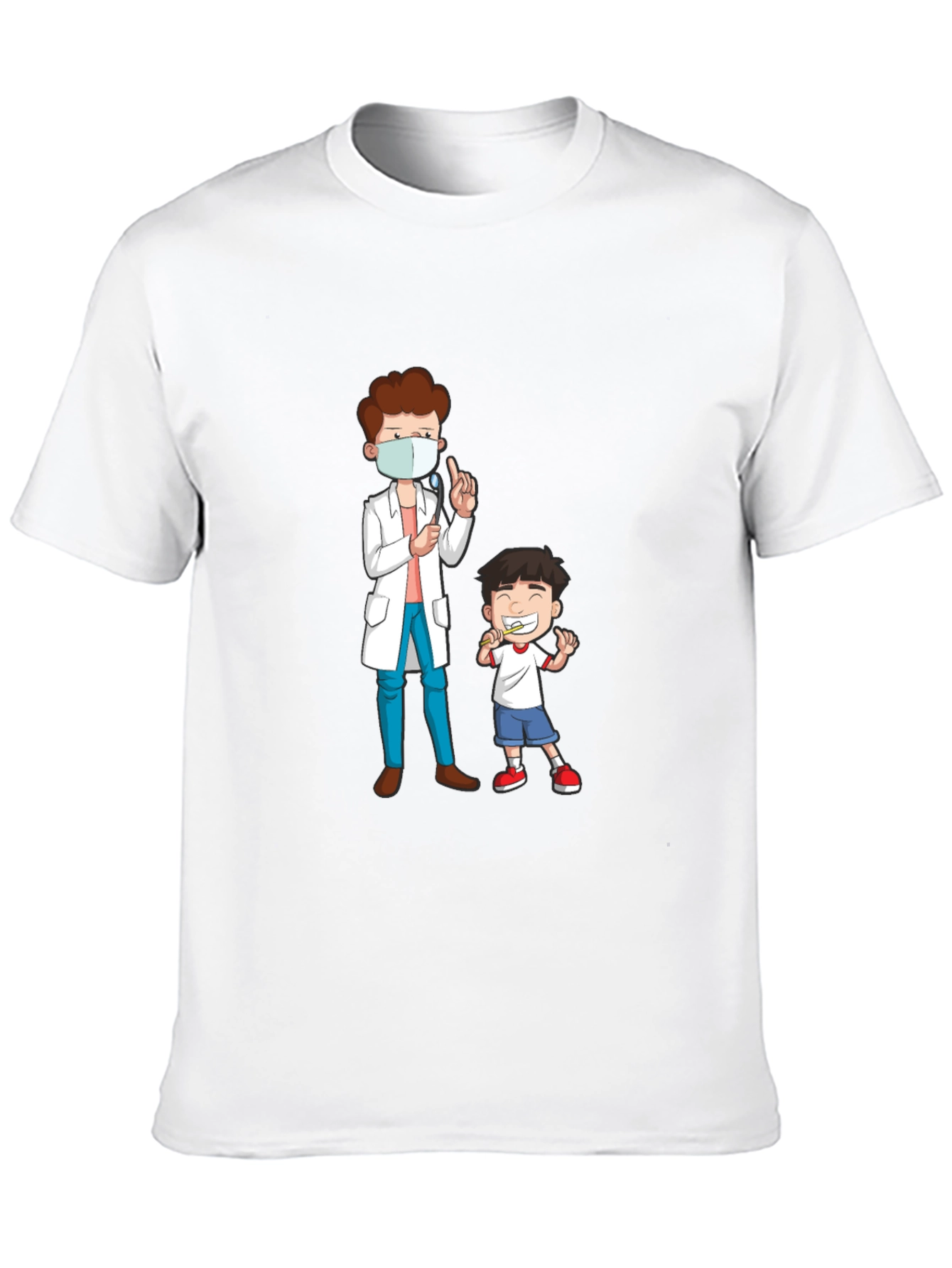 Black Dentist Visit Graphic Tee - Black Cotton T-Shirt view 10