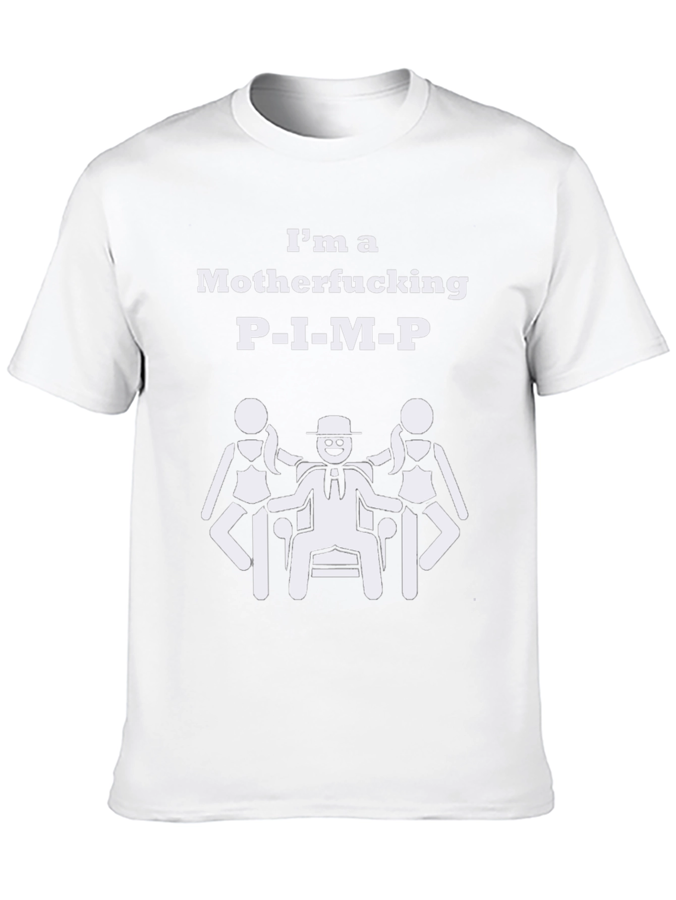 Black I'm a Motherf***ing P.I.M.P. T-Shirt view 10