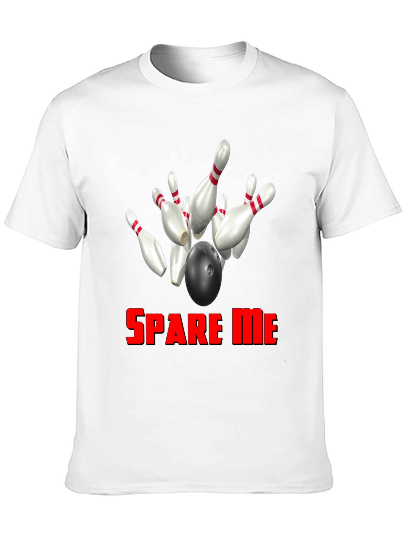 Black Spare Me Bowling T-Shirt view 10
