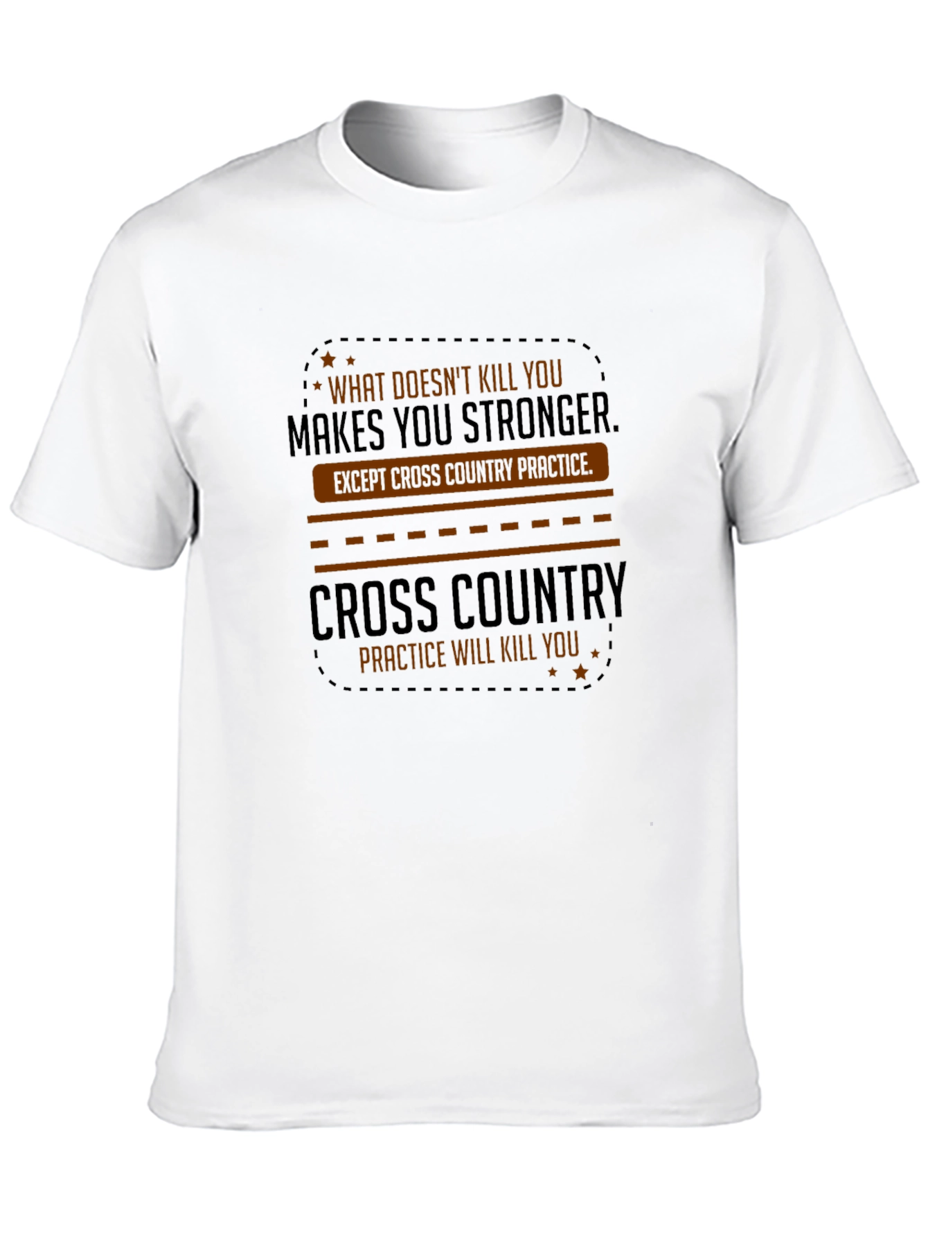 Black Cross Country Practice Graphic T-Shirt view 10