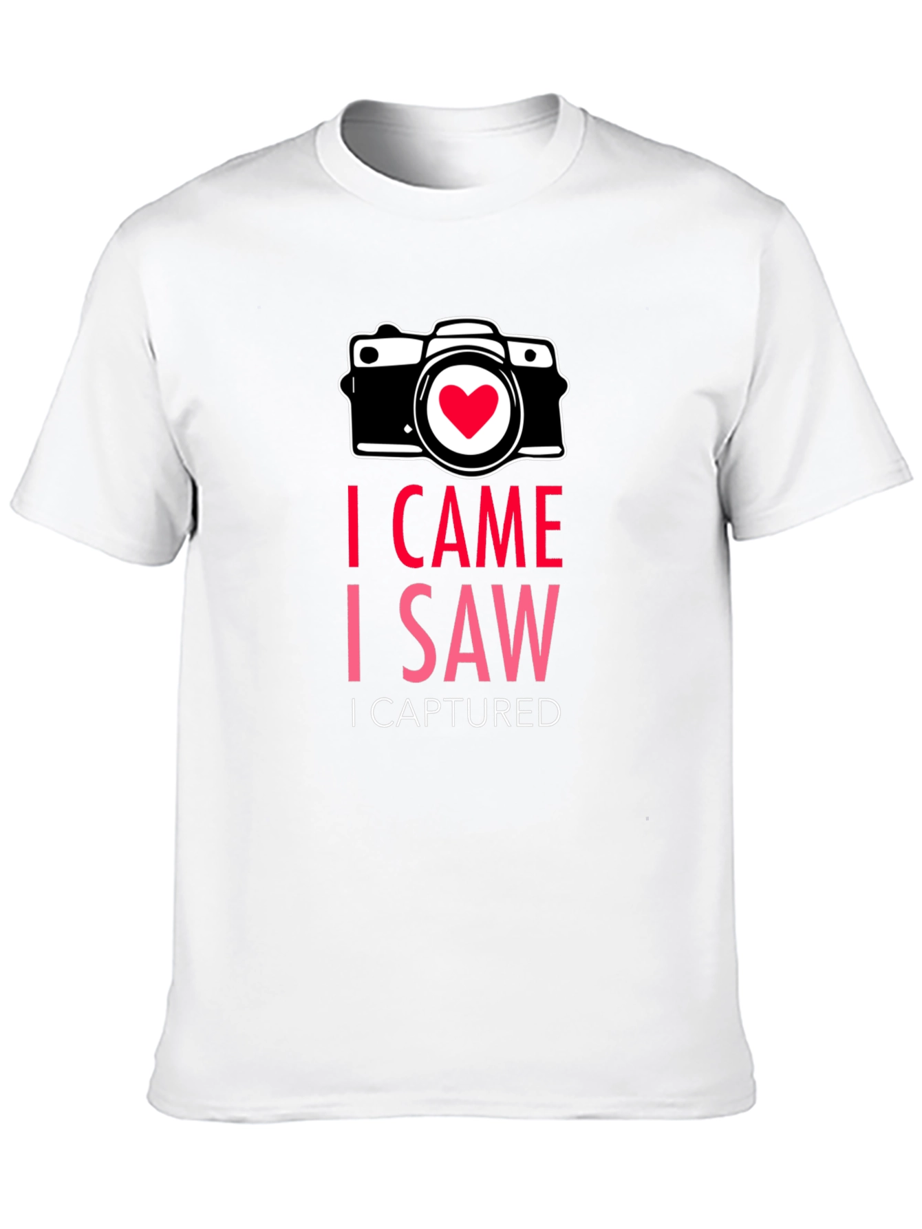 Black I Came I Saw I Captured Photographer Tee view 10