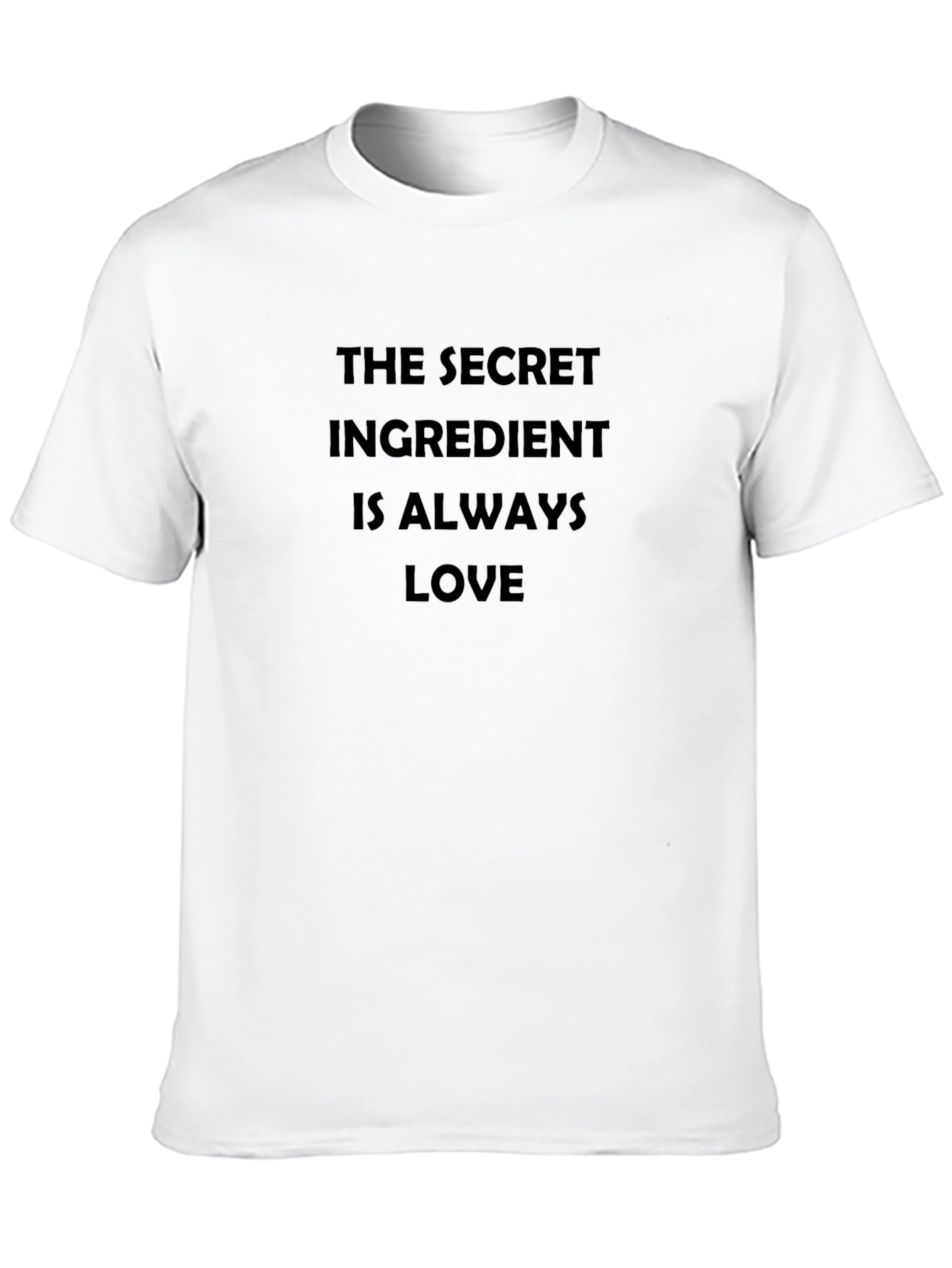 Black Secret Ingredient Love T-Shirt - Black Cotton view 10