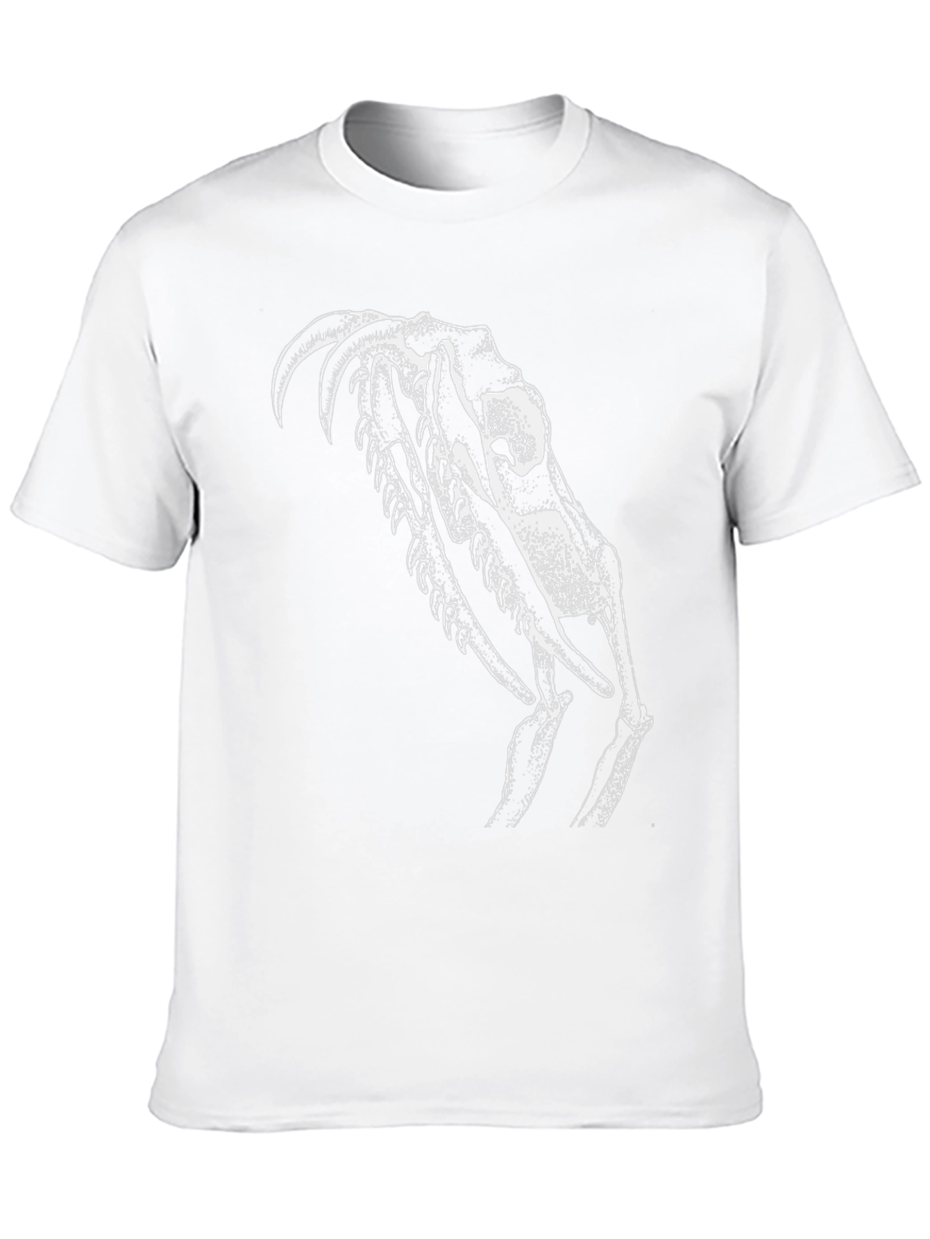 Black Black T-Shirt with White Skull Graphic view 10