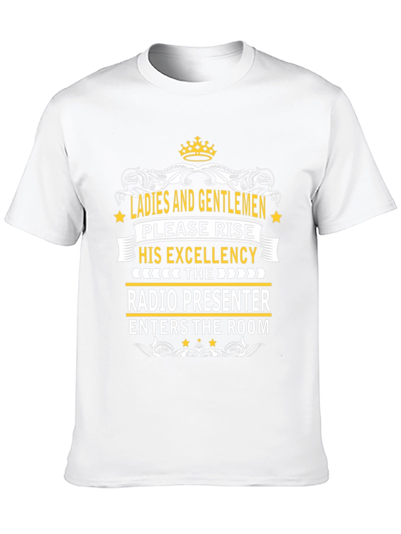 Black Radio Presenter Tee - His Excellency T-Shirt view 10