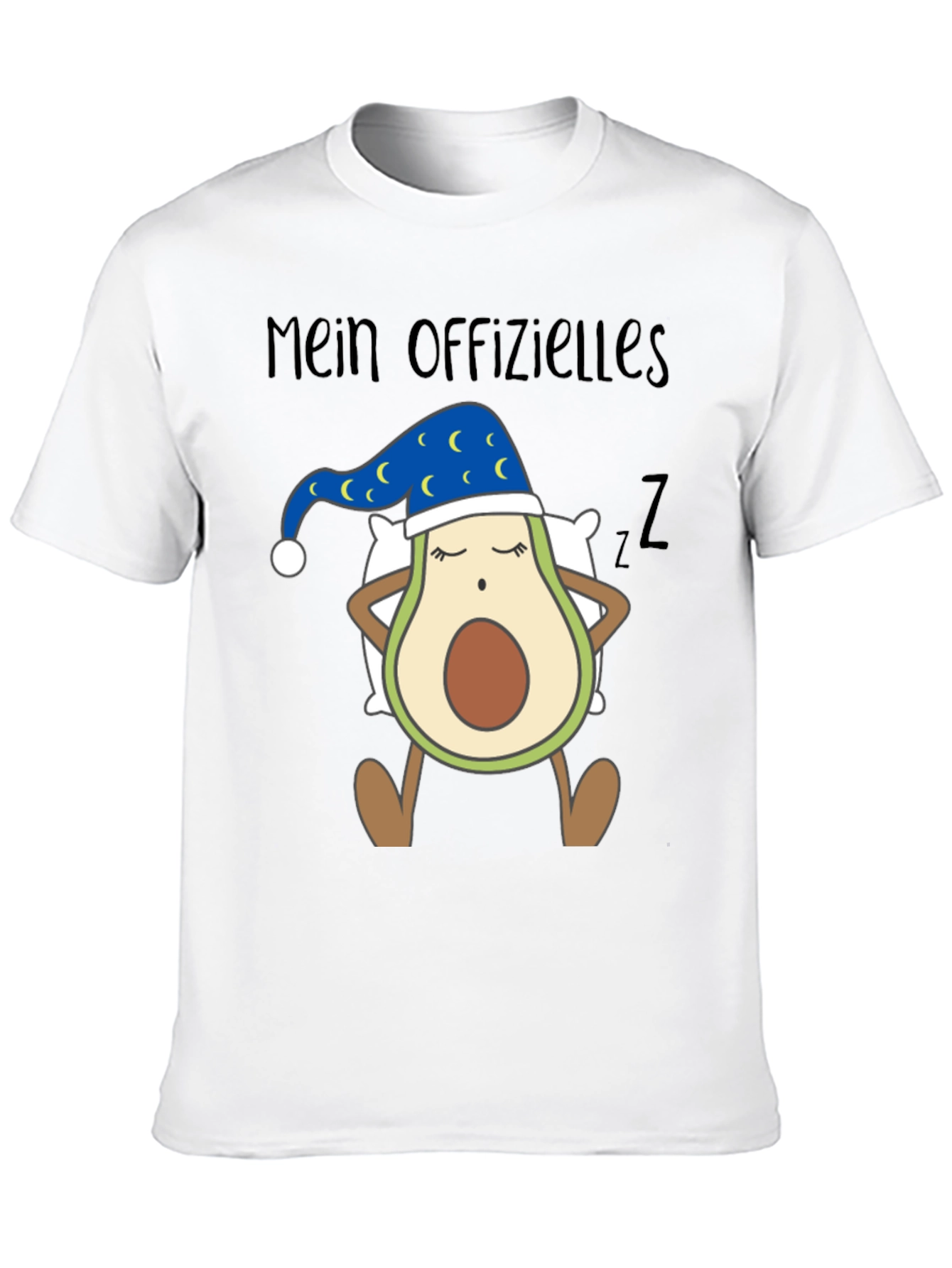 Black Sleeping Avocado T-Shirt Funny Gift for Avocado Lovers view 10