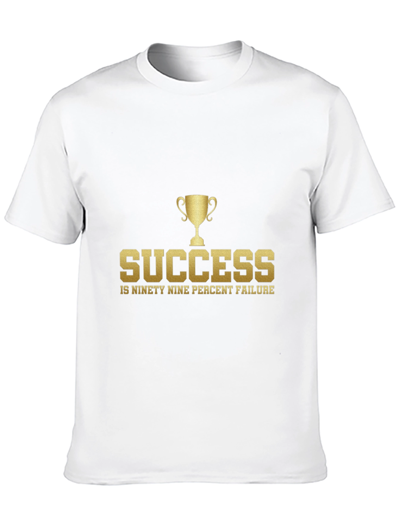 Black Success Quote Graphic Tee - Black Cotton Blend view 10