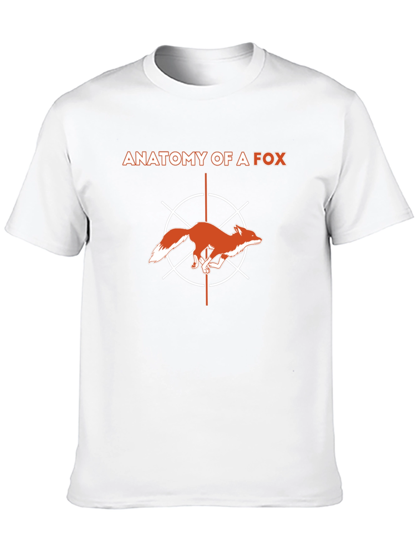 Black Anatomy of a Fox Graphic T-Shirt - Modern Style view 10
