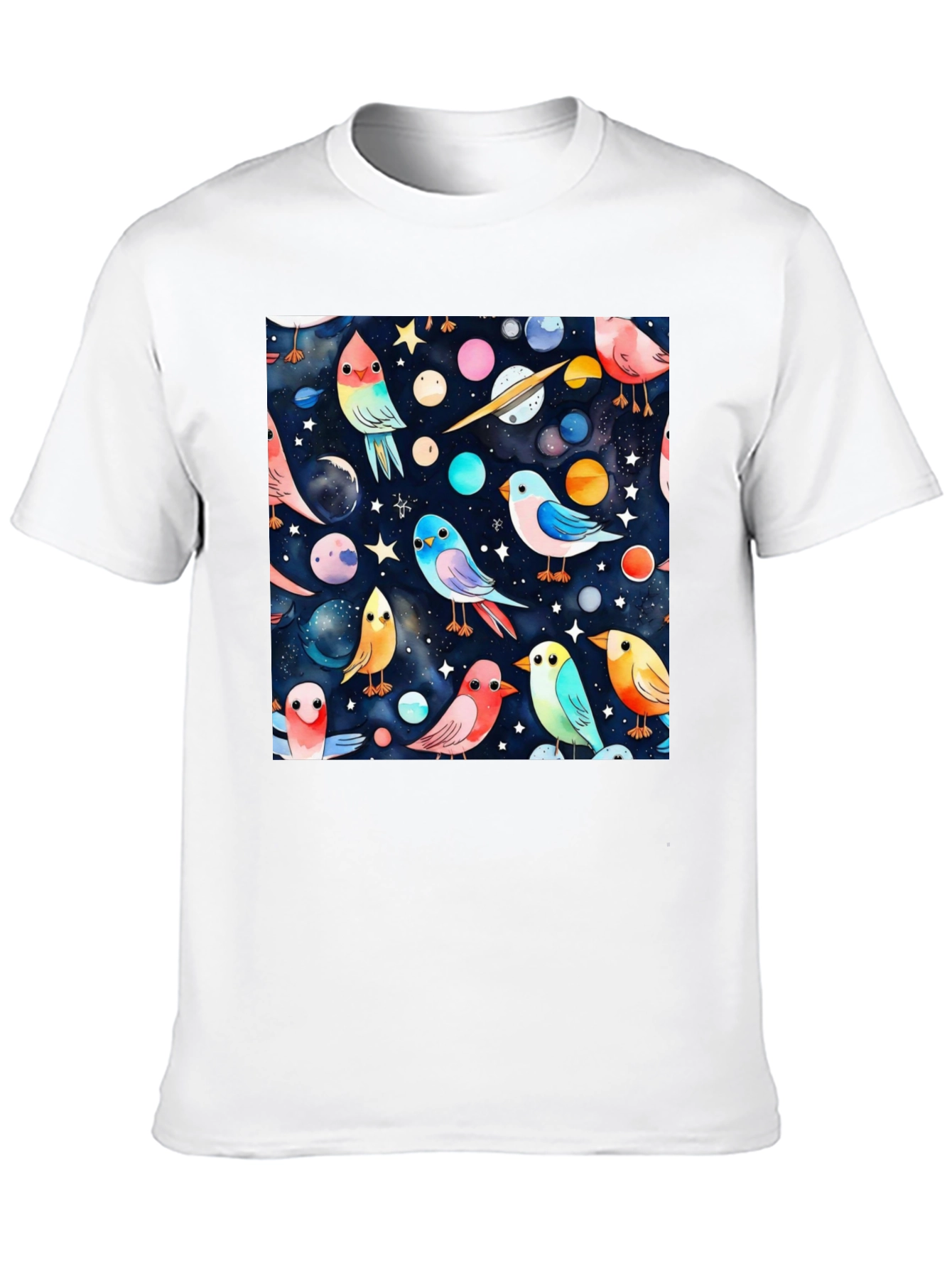 Black Space Bird T-Shirt view 10