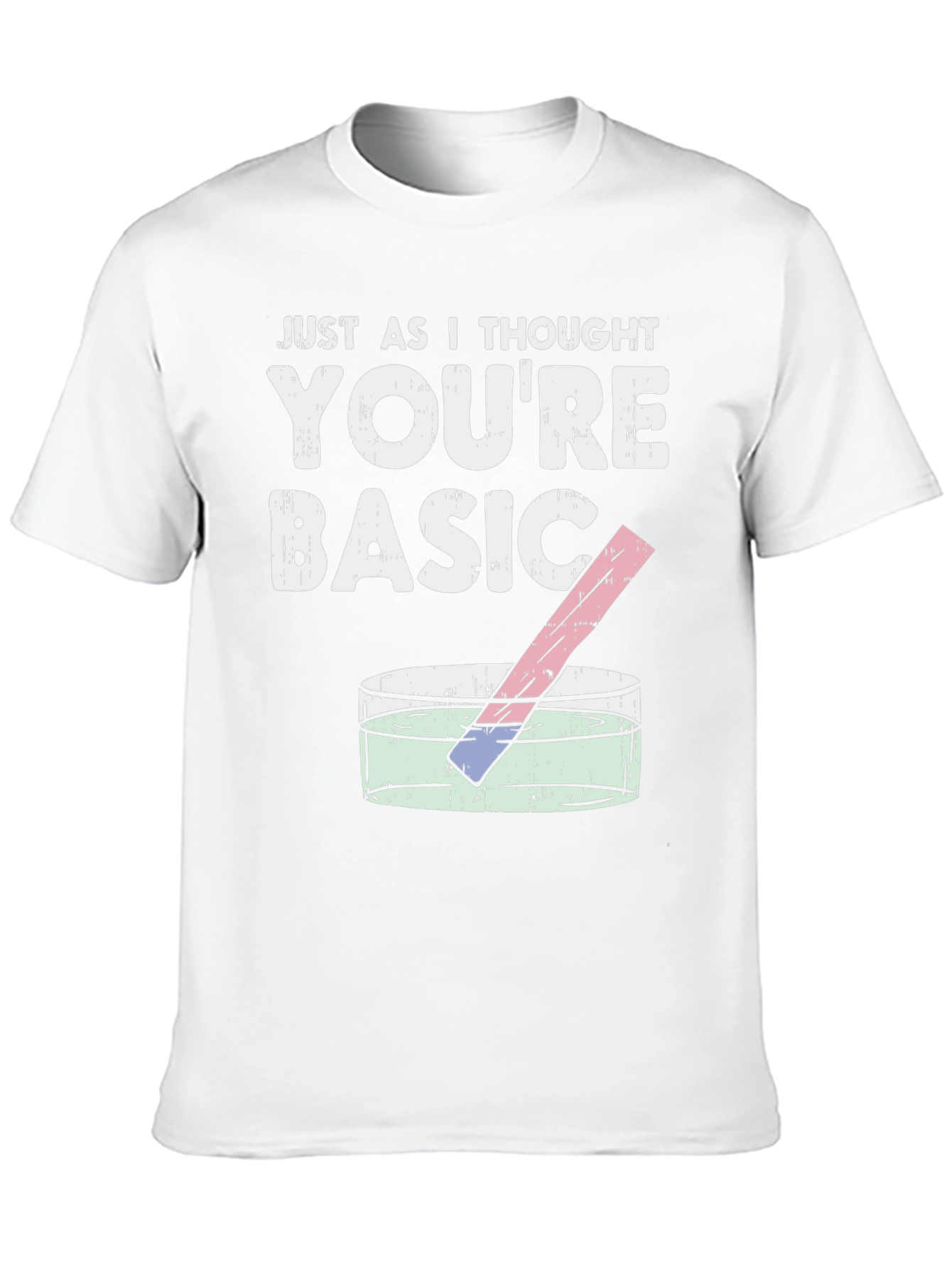 Black You're Basic Funny Science T-Shirt view 10