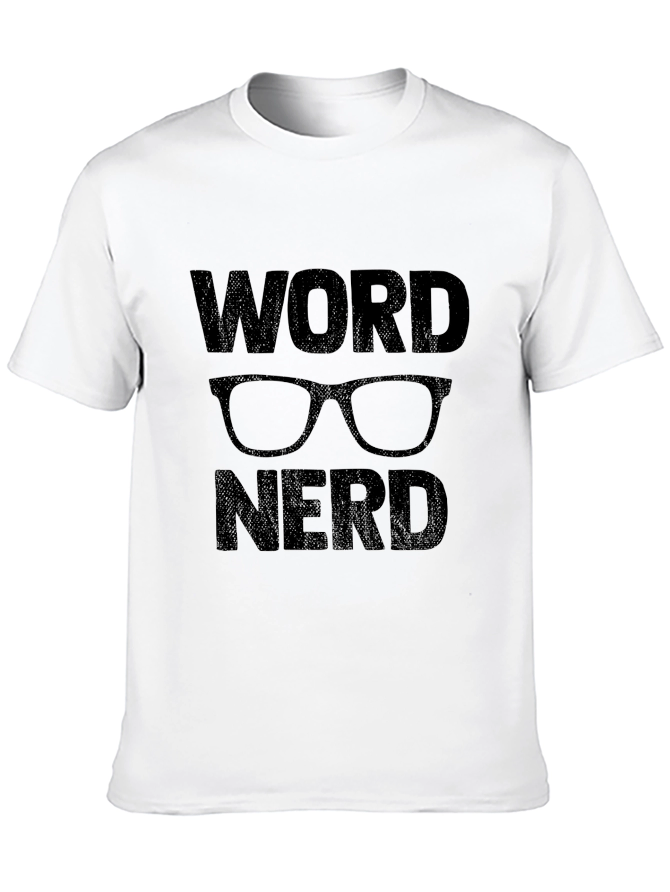 Black Word Nerd Graphic T-Shirt - Black view 10